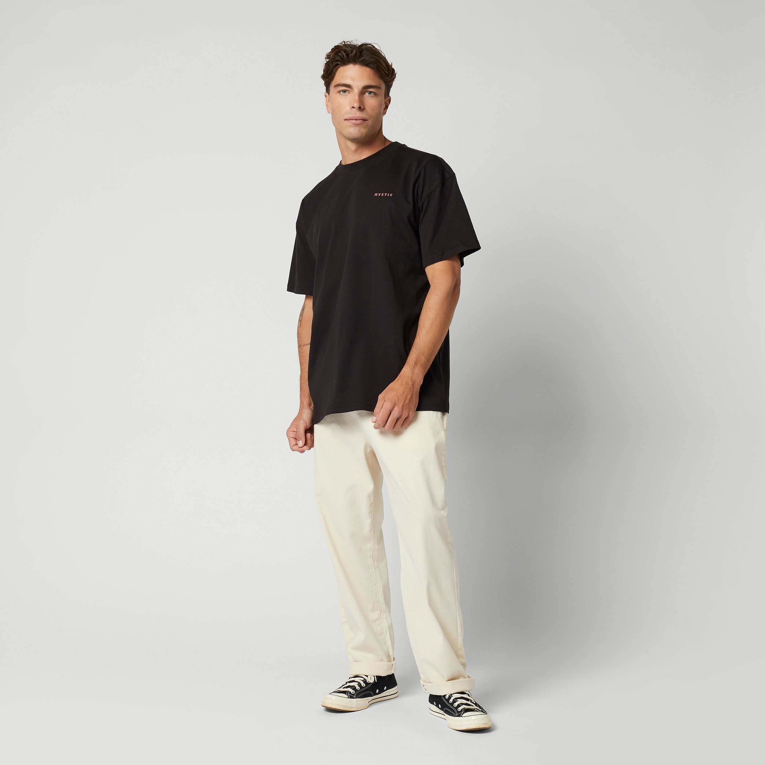 Profil-T-Shirt – Schwarz