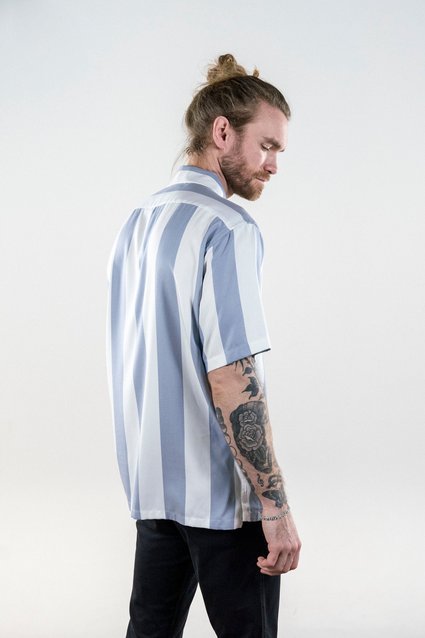 Bold Stripes Shirt (Light Blue) 