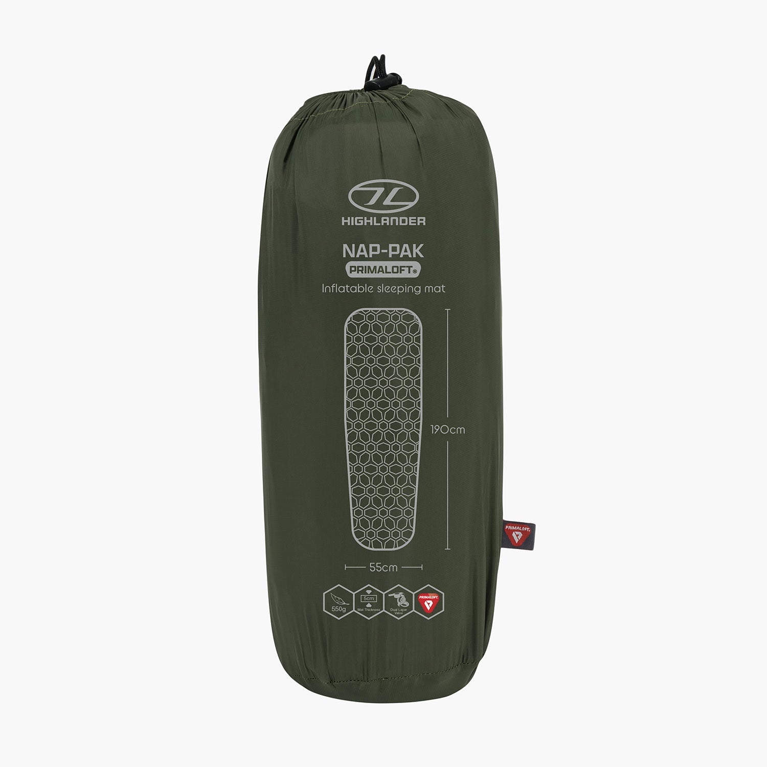 Highlander - NAP-PAK Inflatable Sleeping Pad, Primaloft