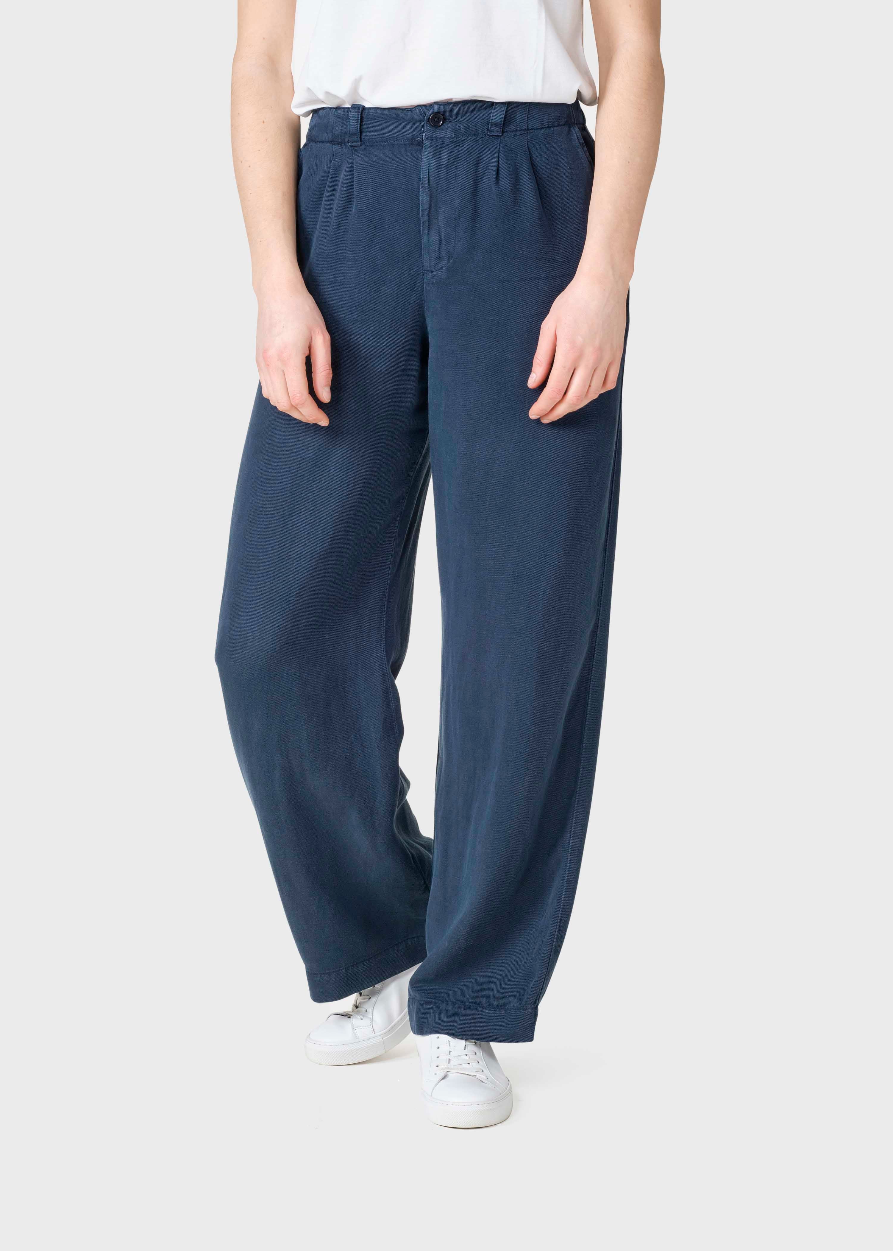 Ada Lyocell Pants - Navy
