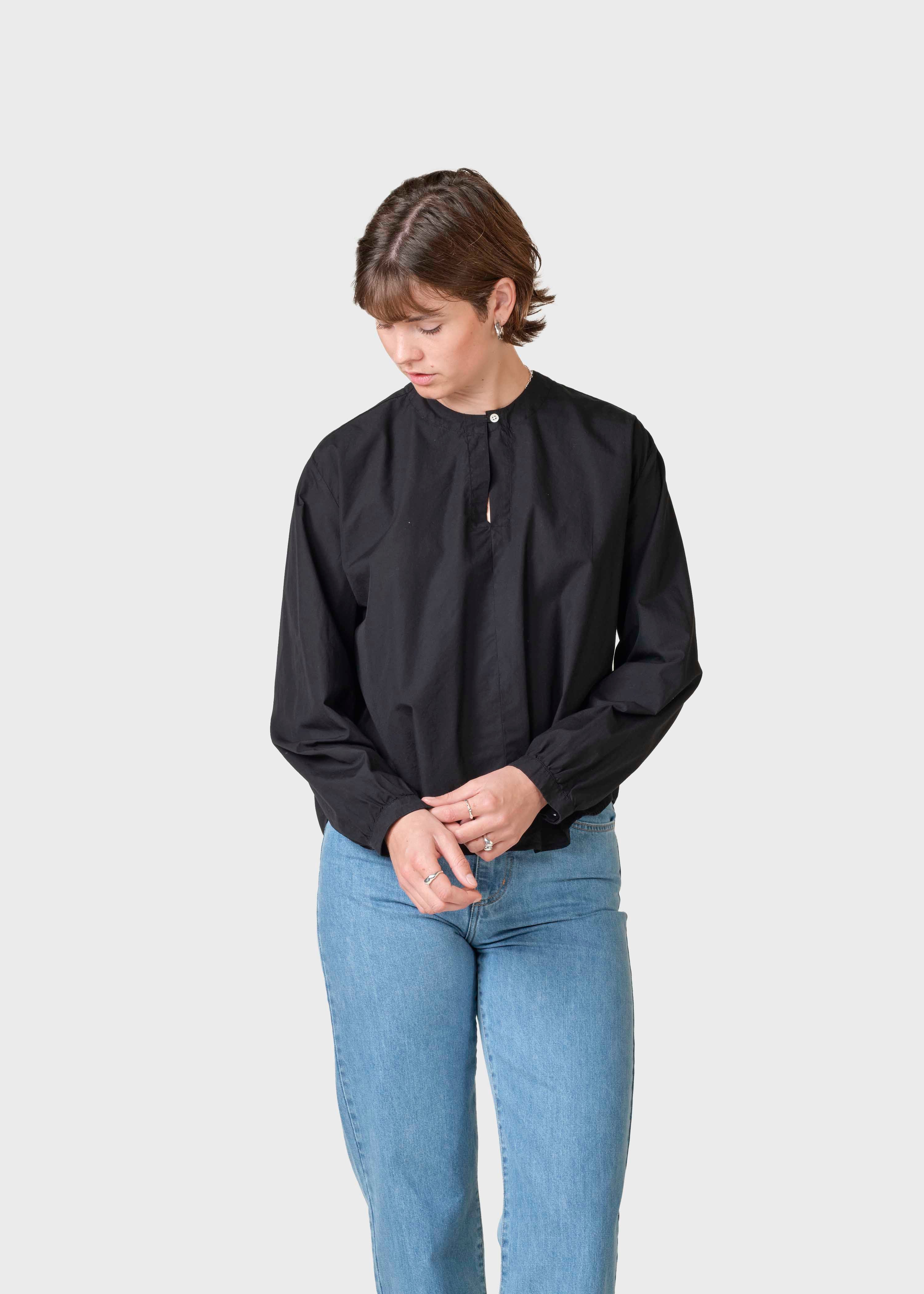 Alma Poplin Shirt - Black