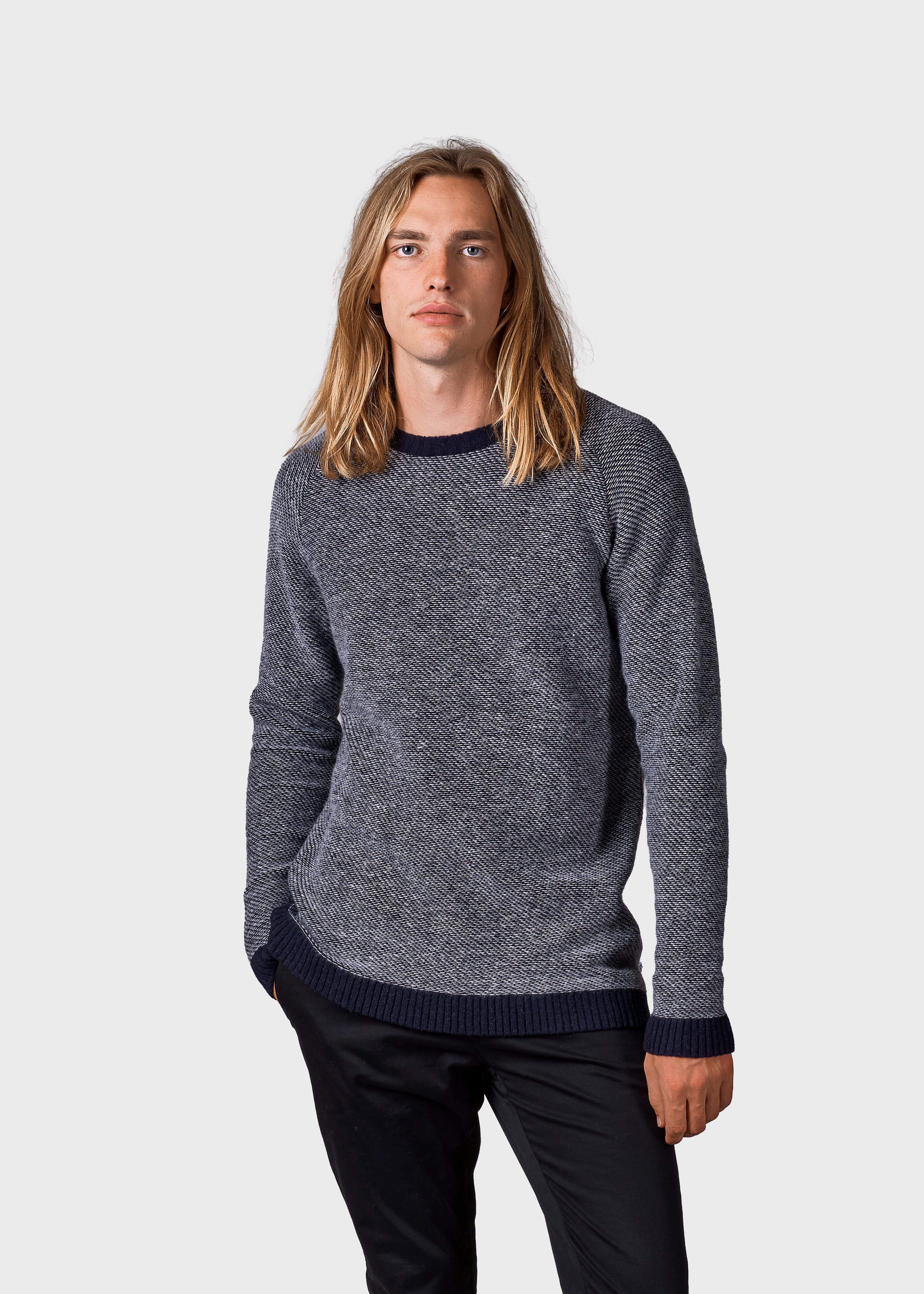 Arthur Knit - Navy/cream