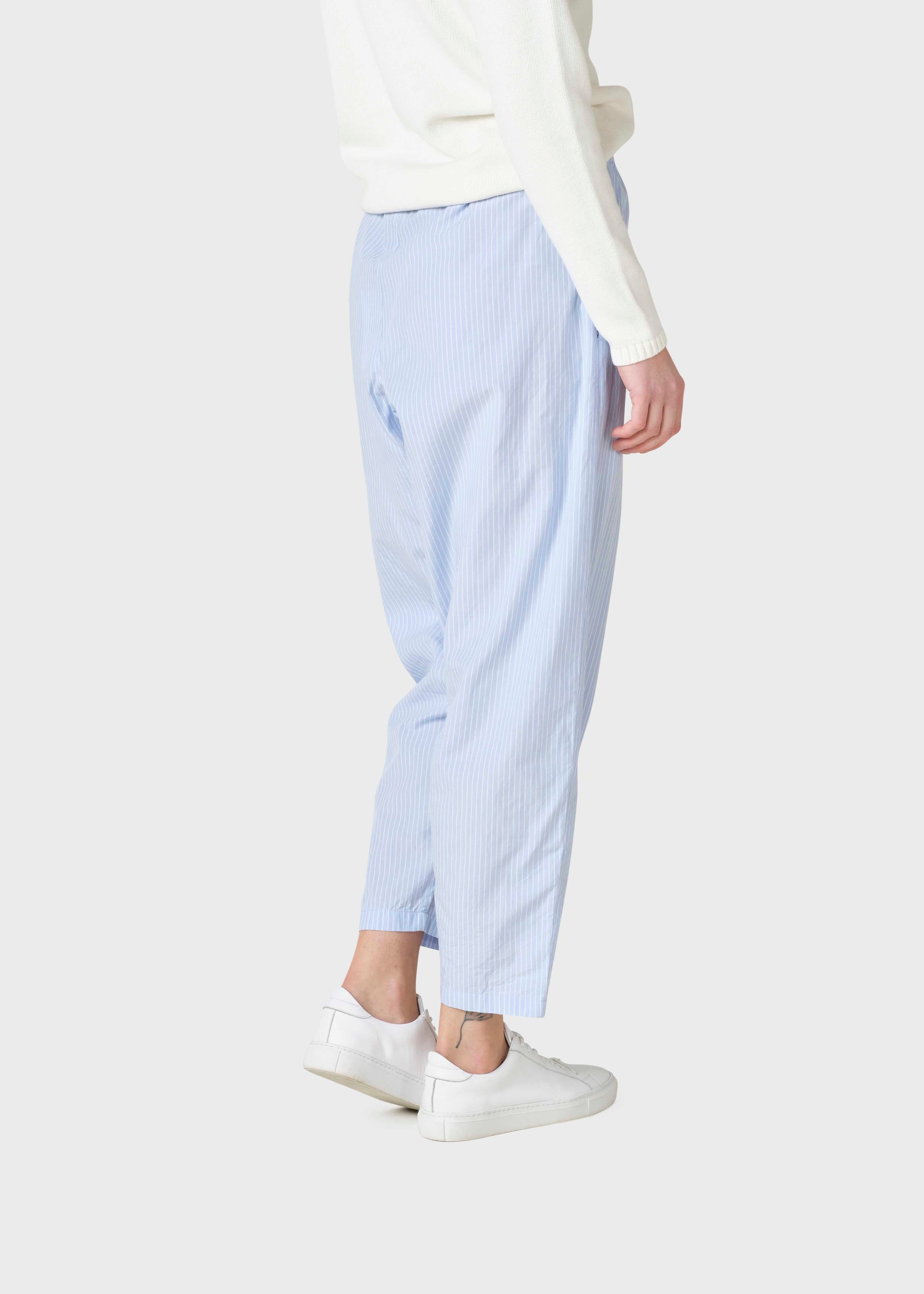 Aya Stripe Pants - Light Blue