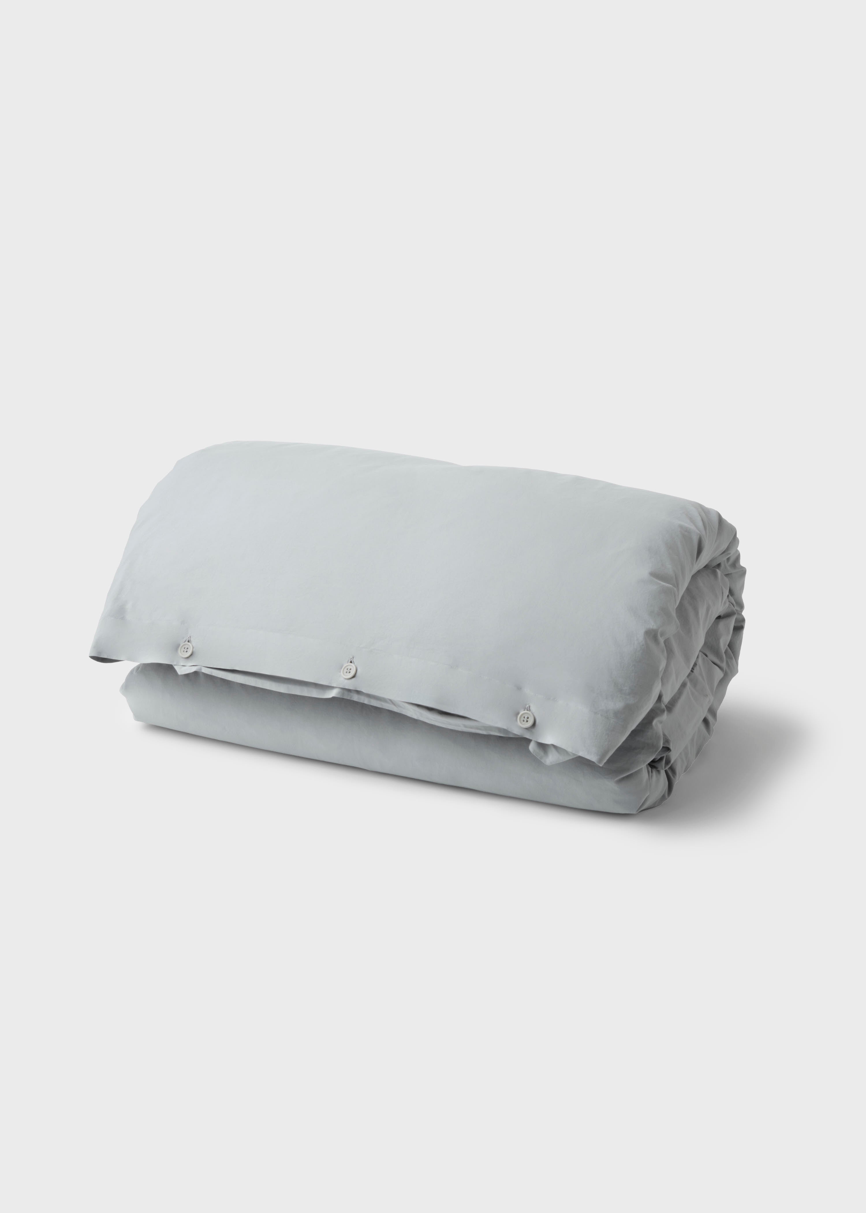 Bed Set - Plain - 140 X 220 + 60 X 70 - Pastel Grey