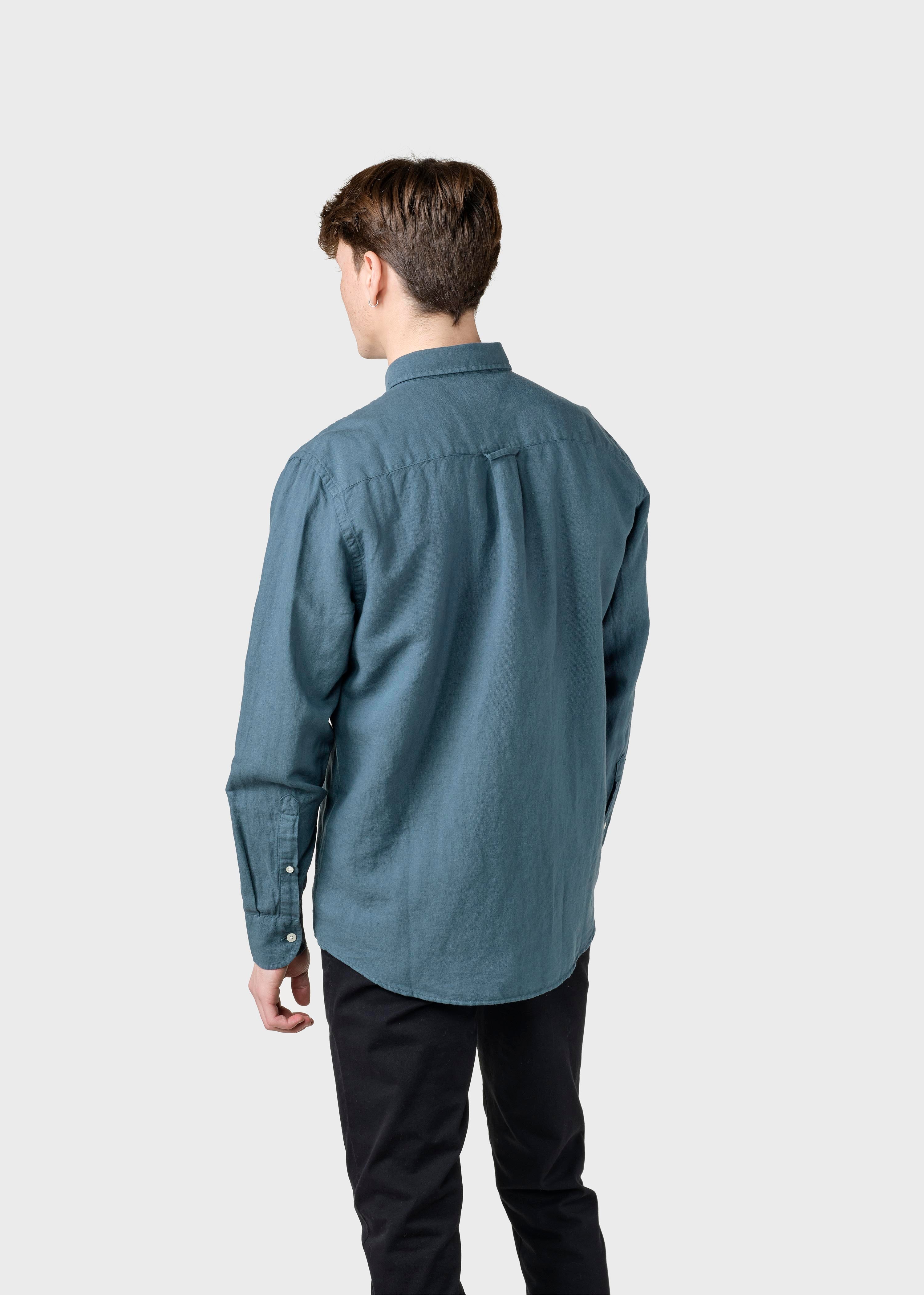 Benjamin Linen Shirt - Moss Green