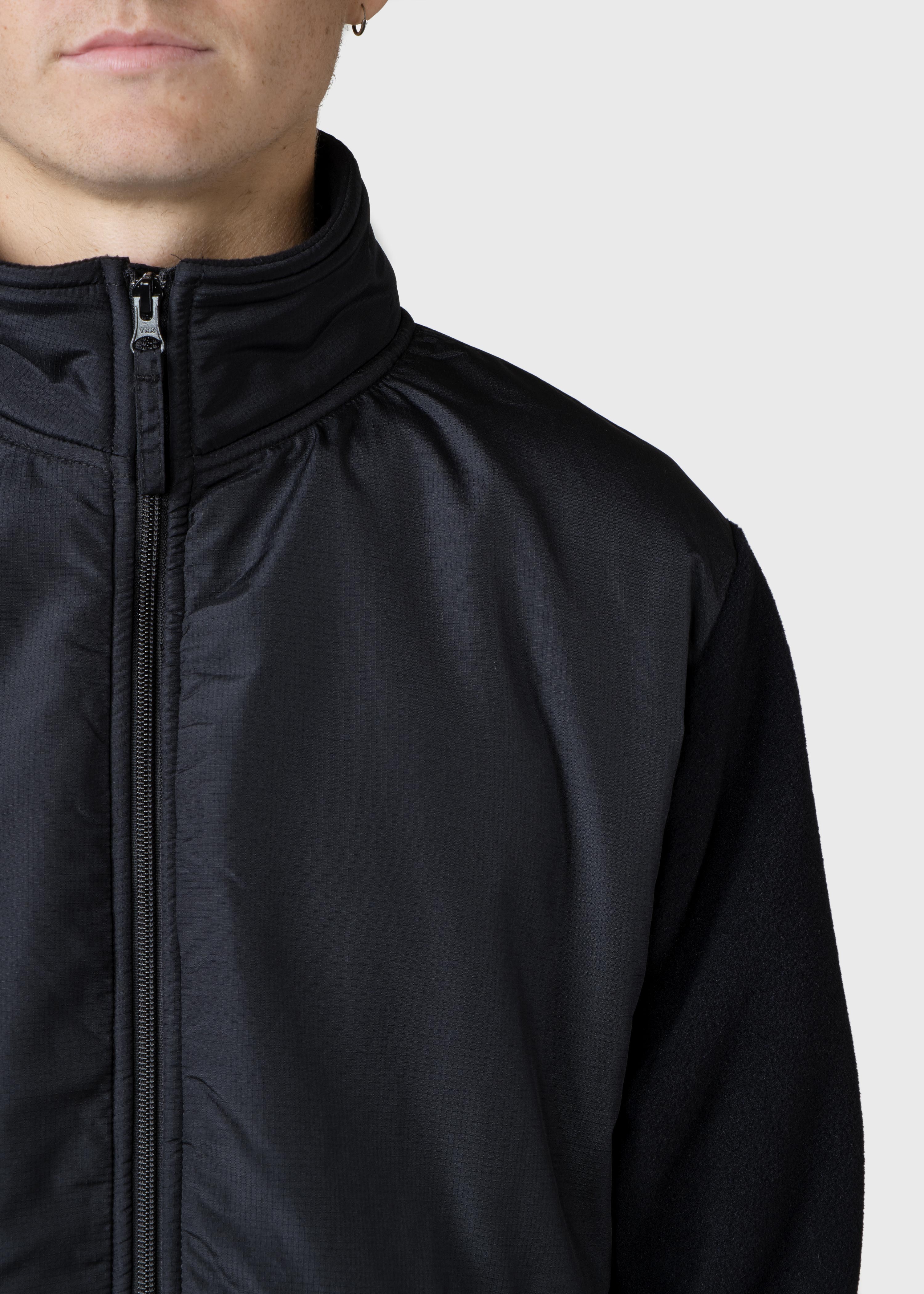 Midi Fleece Jacket - Black/black
