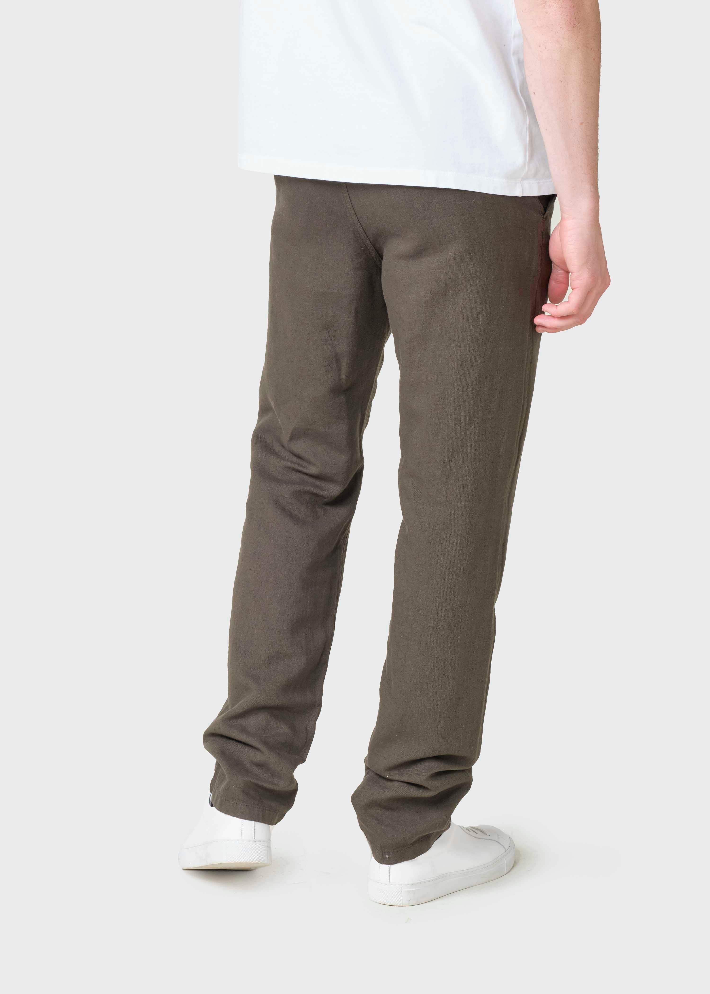 Birger Cotton/linen Pants - Olive