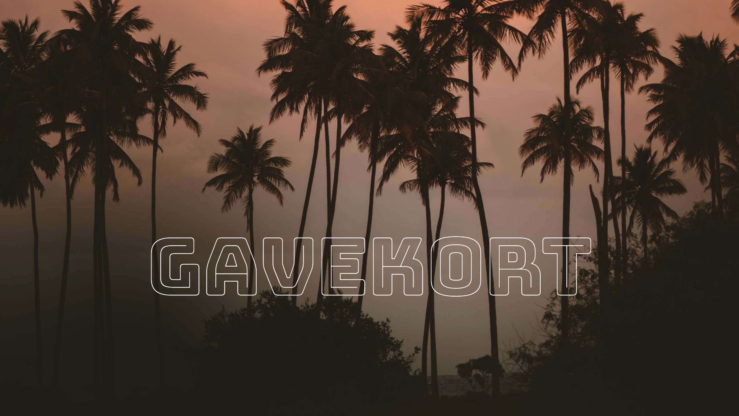 Gefrorene Palmengeschenkkarte