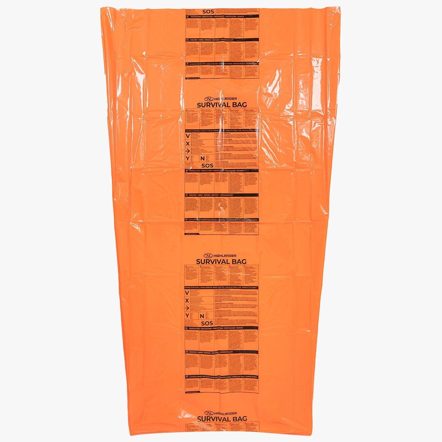 Highlander - Extra large survival tent bag, Orange
