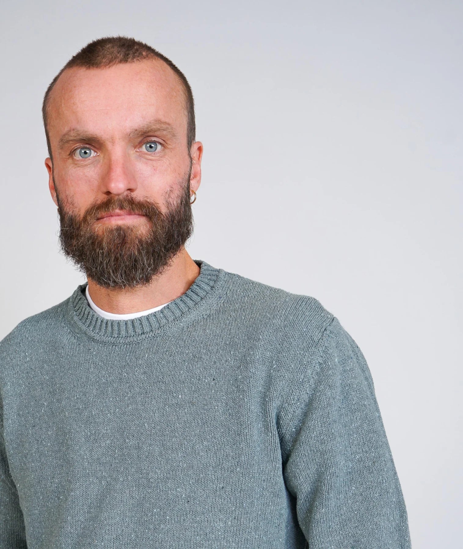 Recycled Denim Men'S Knit