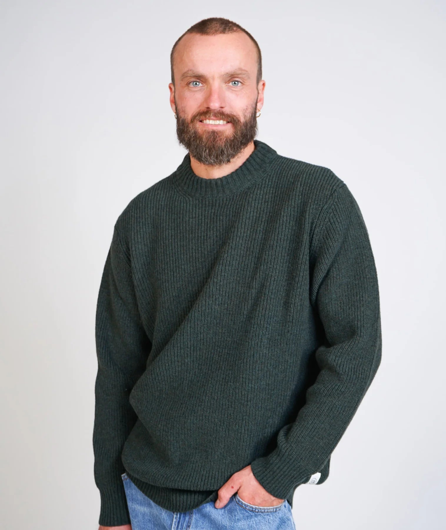 Willy Herren-Strickpullover mit Rundhalsausschnitt