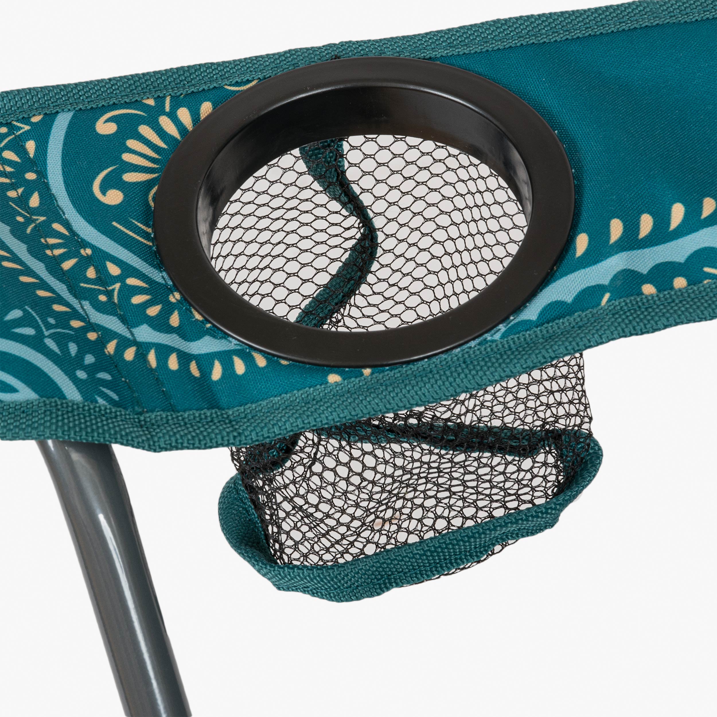 Highlander - Stirling Camping Chair, Paisley Print Teal