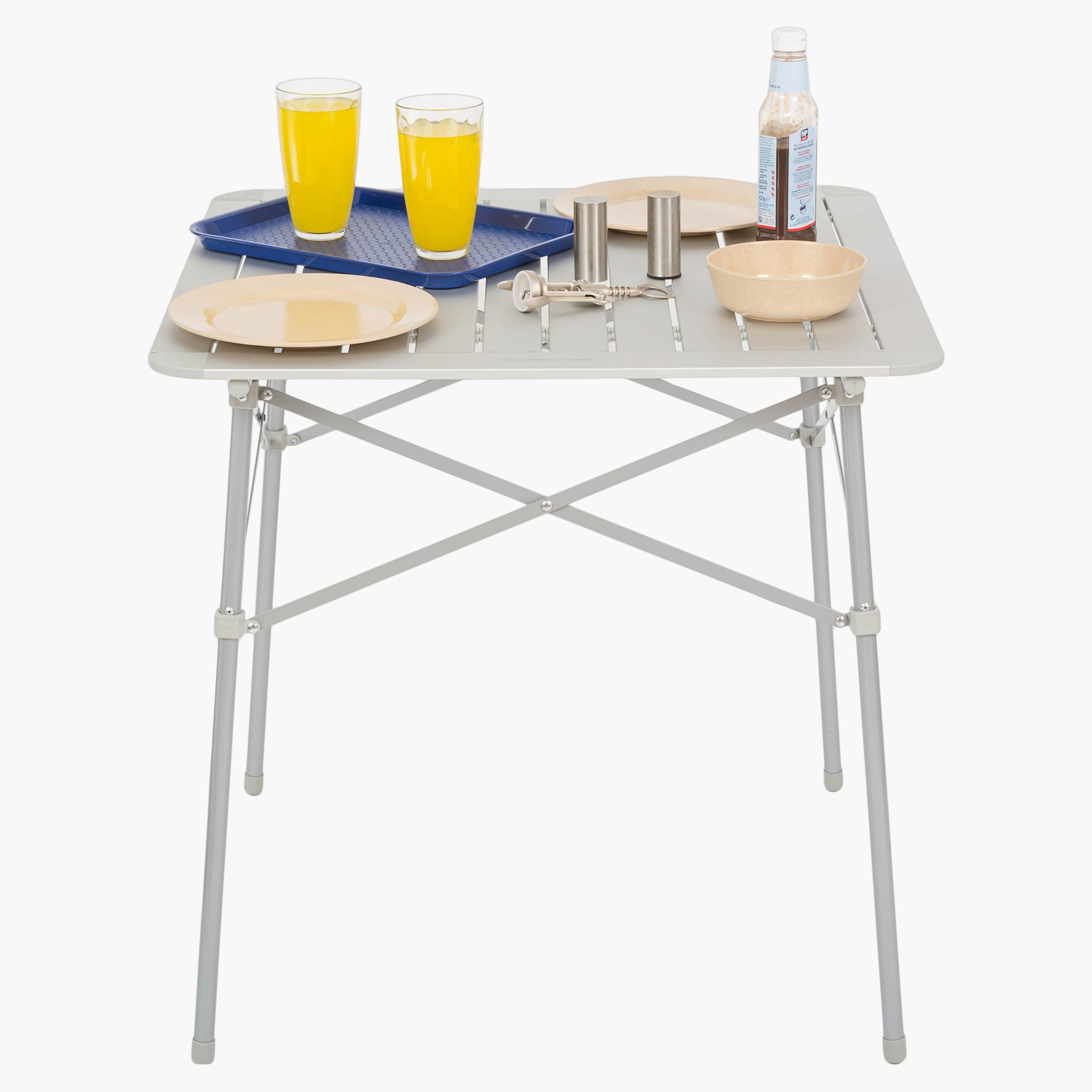 Highlander - Aluminum Slats Foldable Camping Table, Small