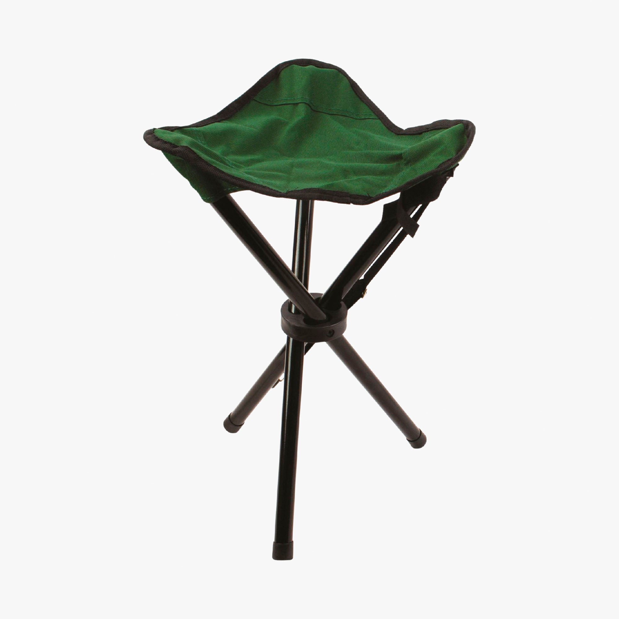 Highlander - Steel Tripod Stool, Olive green