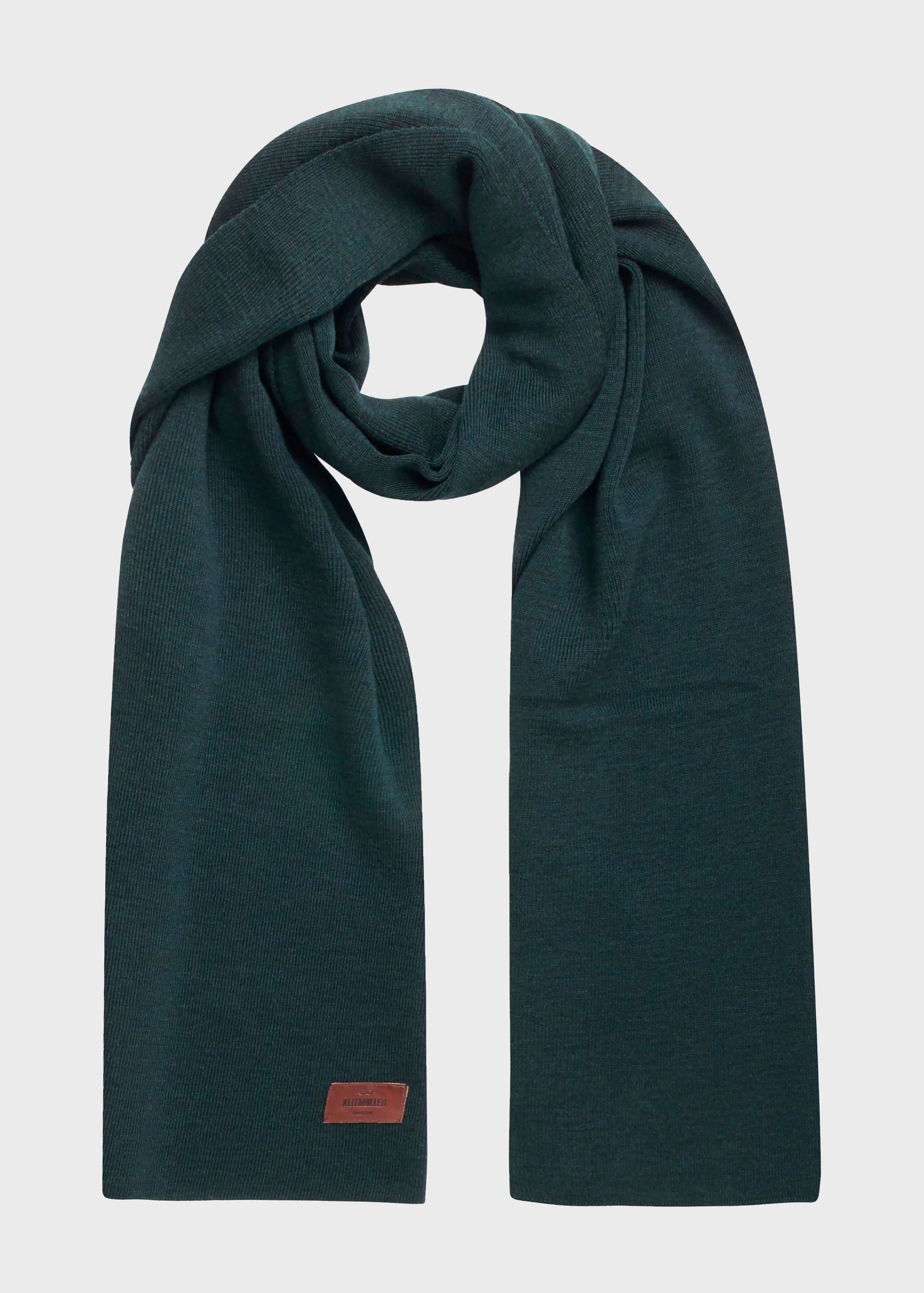 Fine Rib Scarf - Olive
