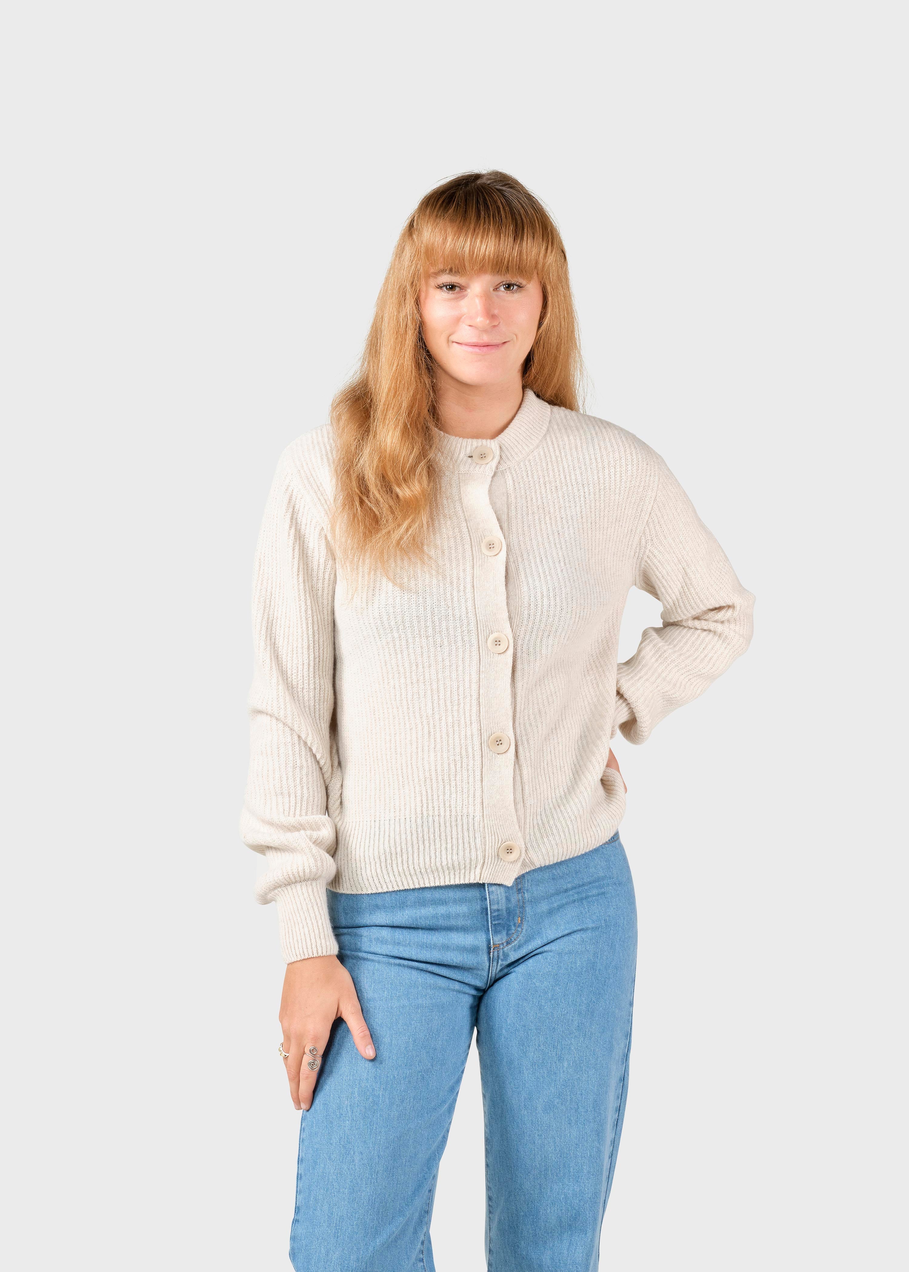 Gerda Knit Cardigan - Pastel Sand