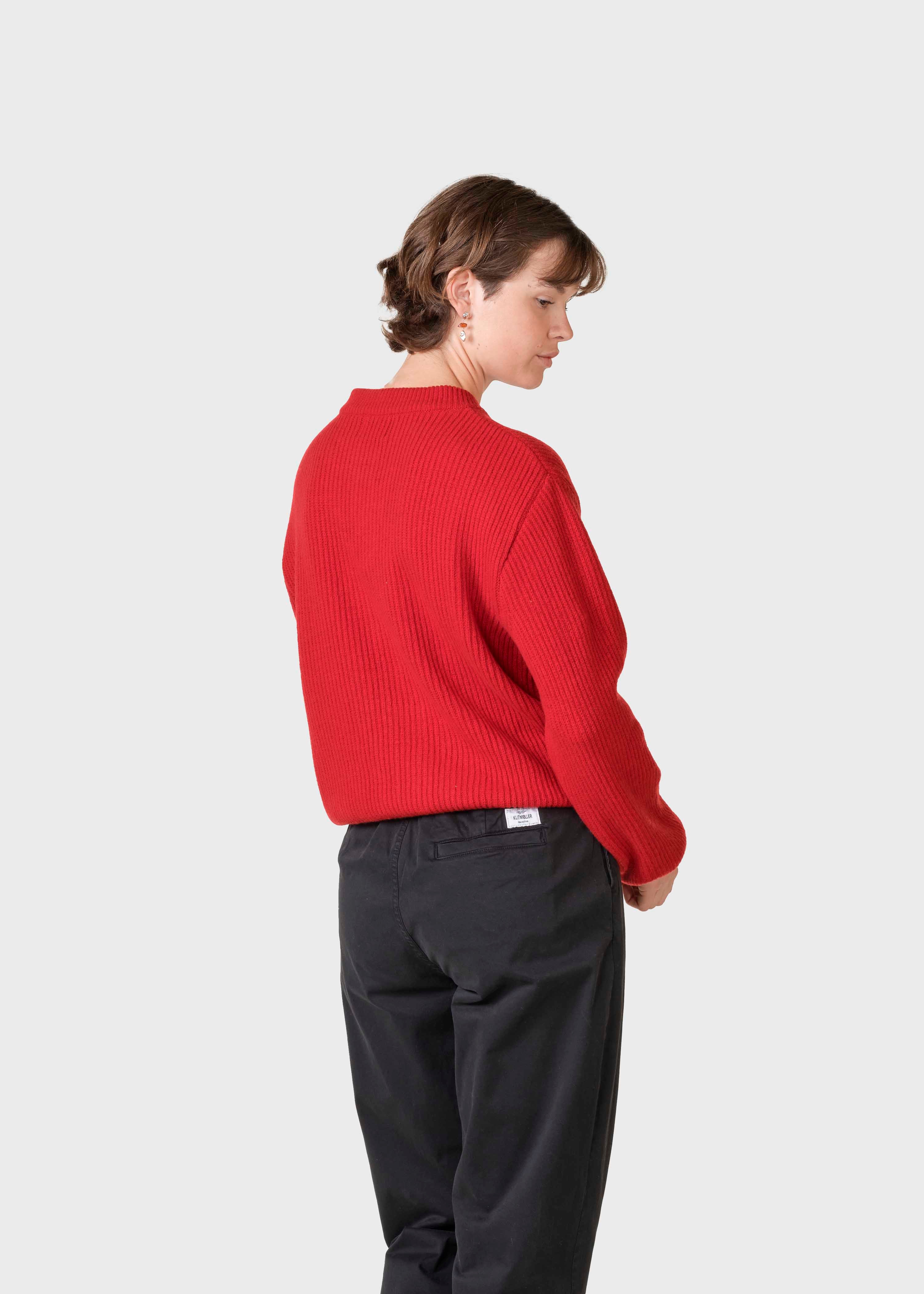 Gerda Knit Cardigan - Red
