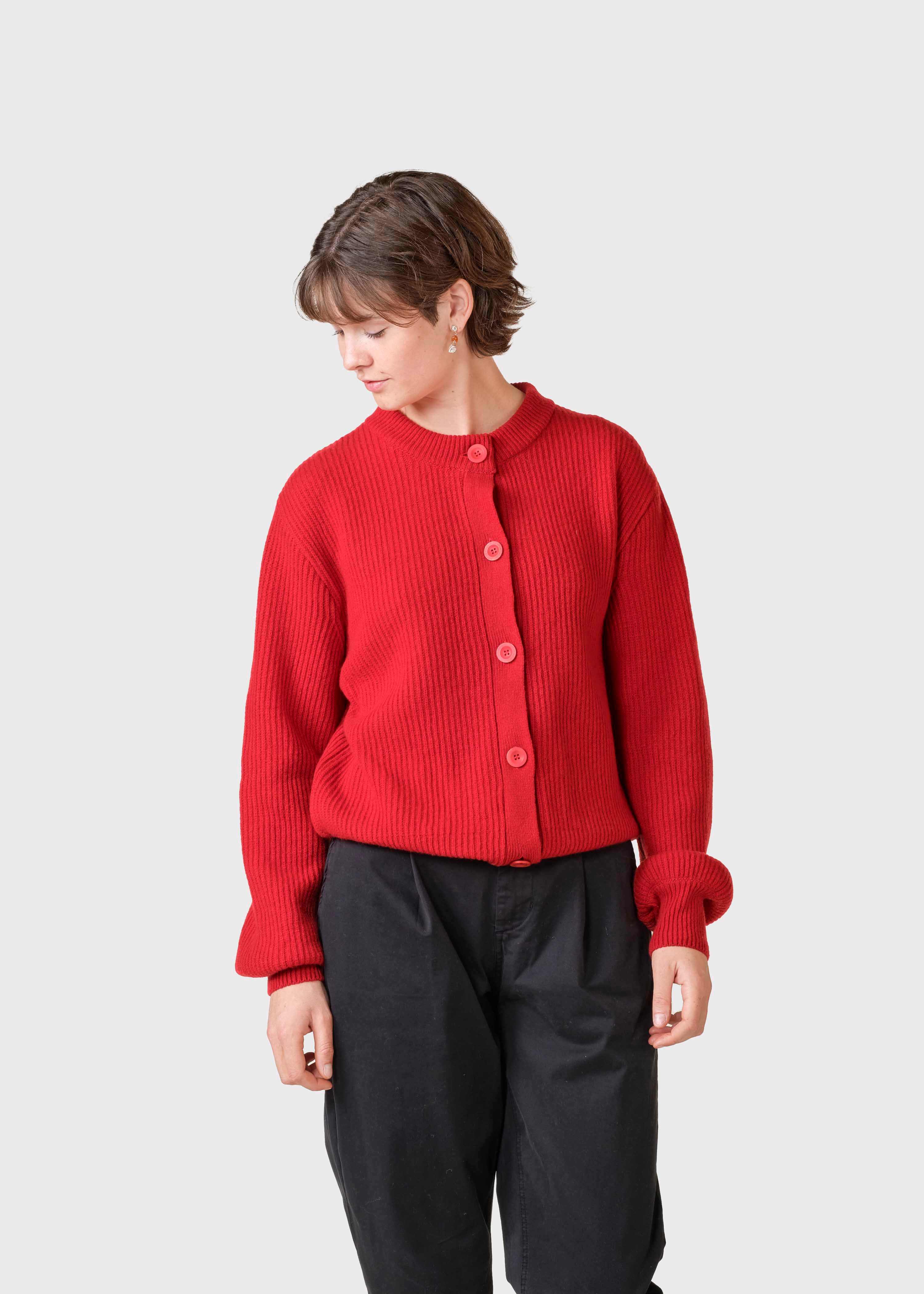 Gerda Knit Cardigan - Red