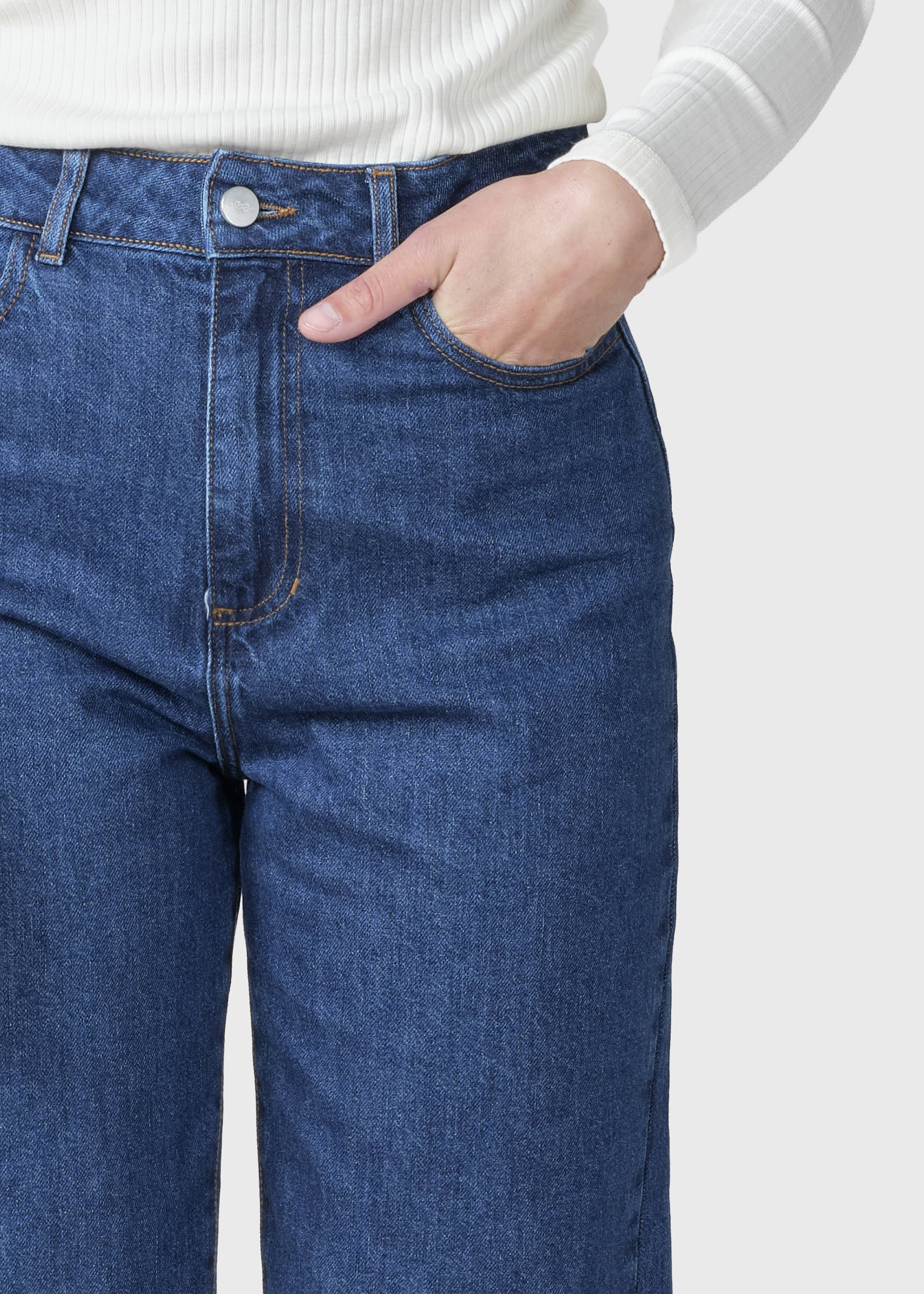 Gwen Denim Pants - Dark Blue