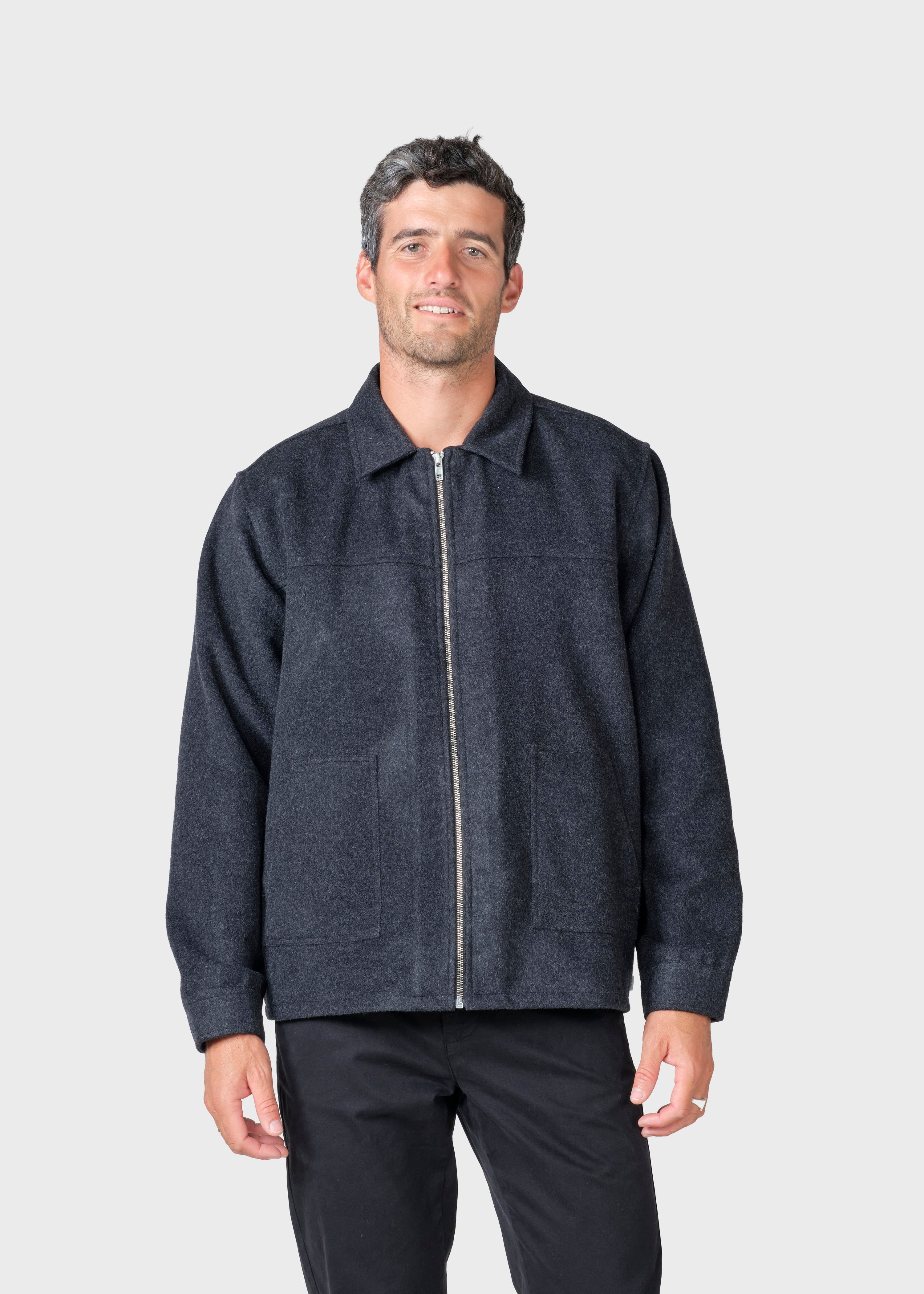 Hans Zip Jacket - Black