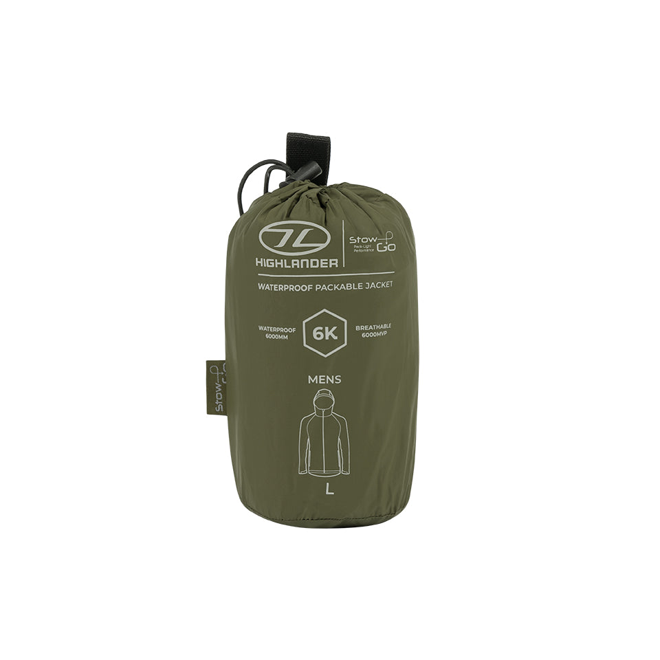 Highlander – Regenjacke – Stow & Go – wasserdicht und winddicht – Herren