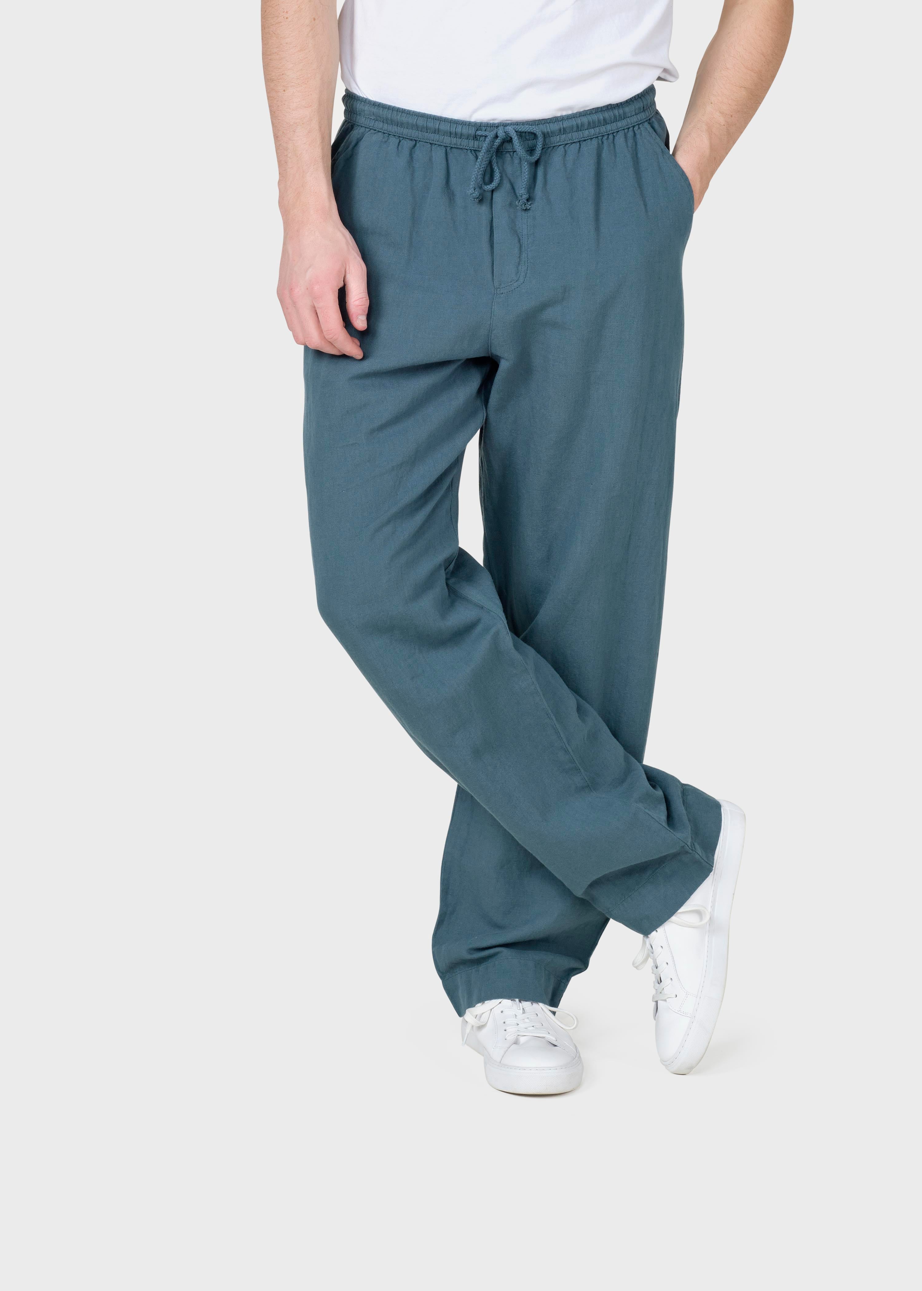 Jens Linen Pants - Moss Green