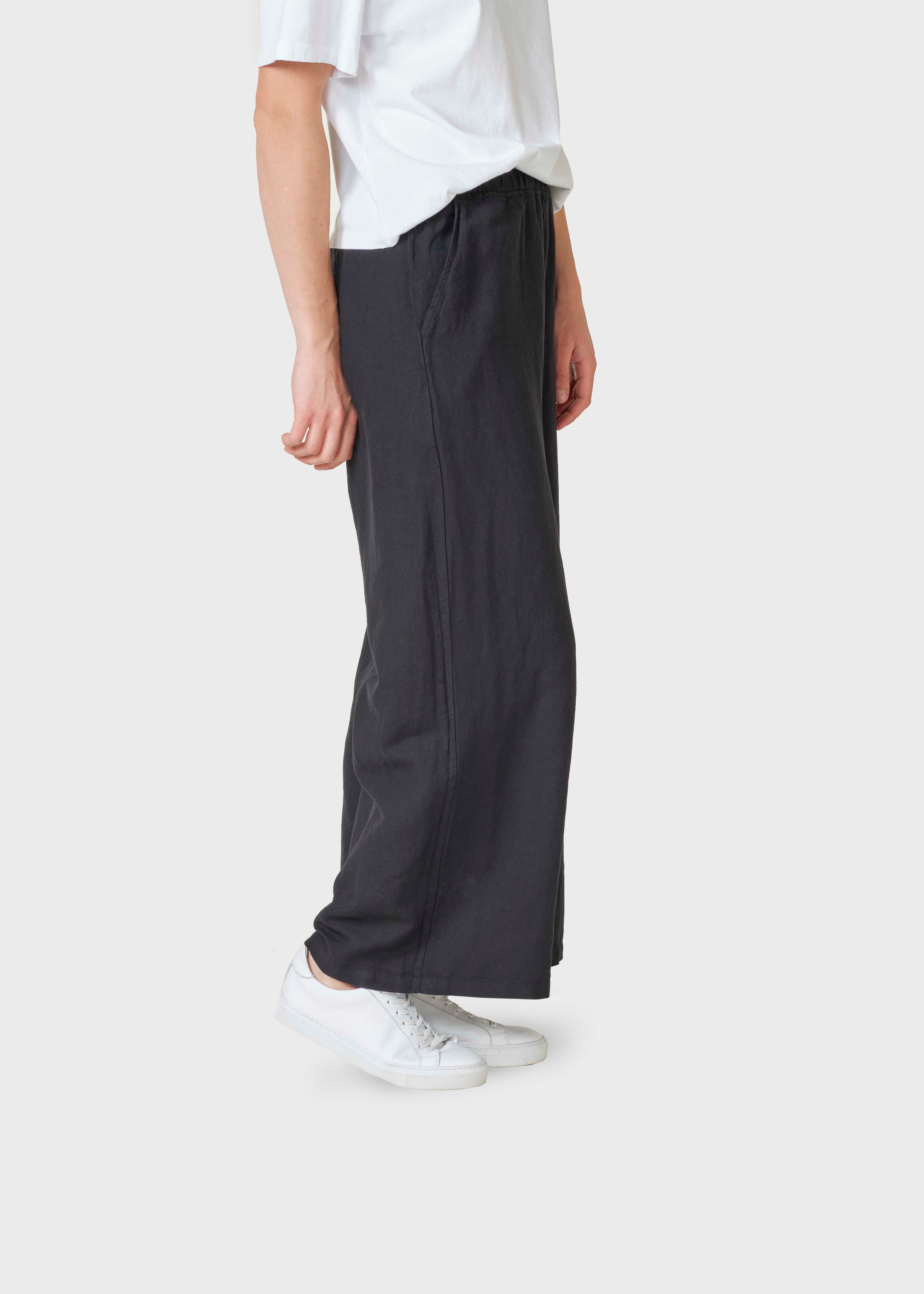 Kaja Cotton/linen Pants - Black