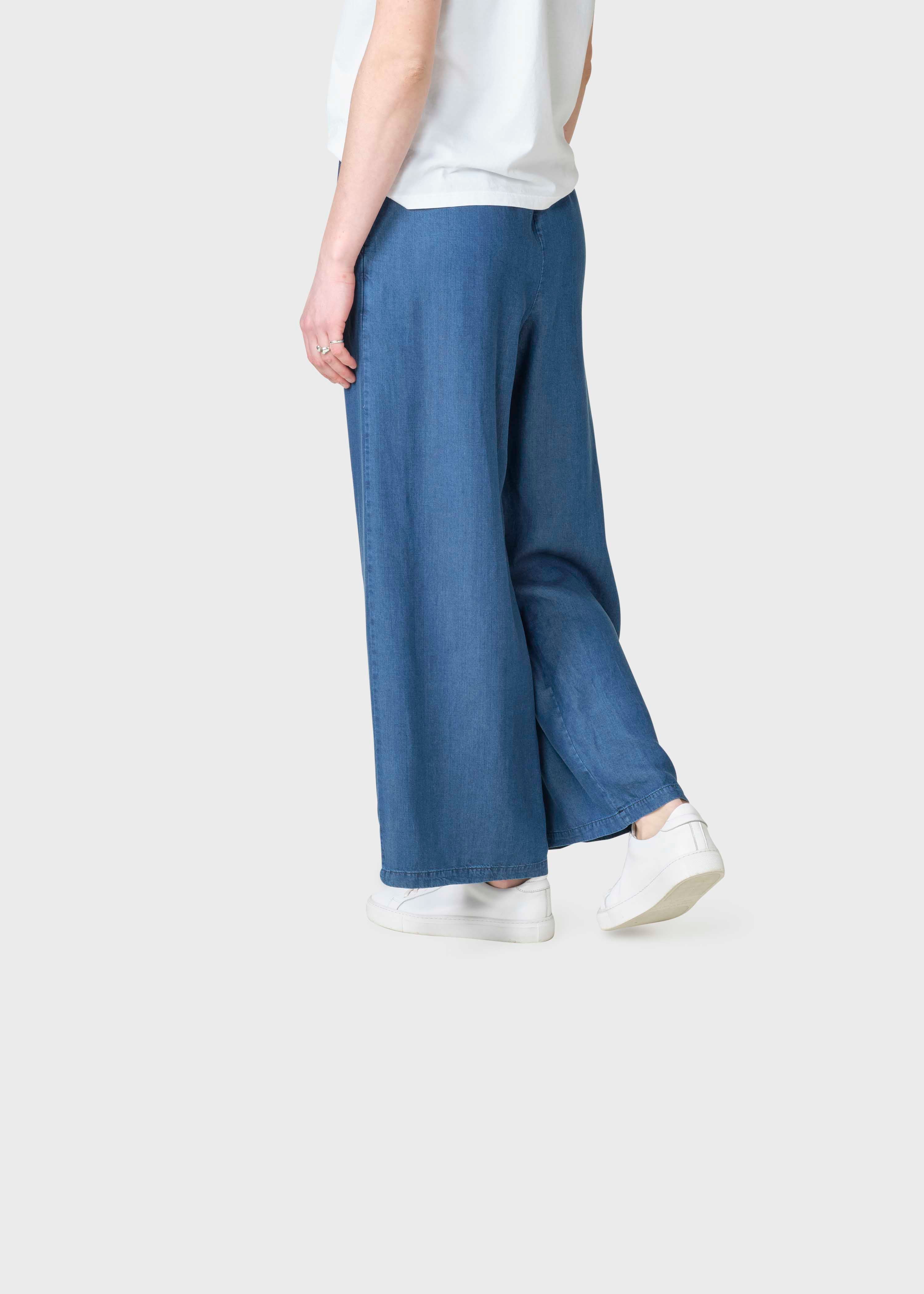 Pantalon Kaja Lyocell - Bleu foncé chambray 