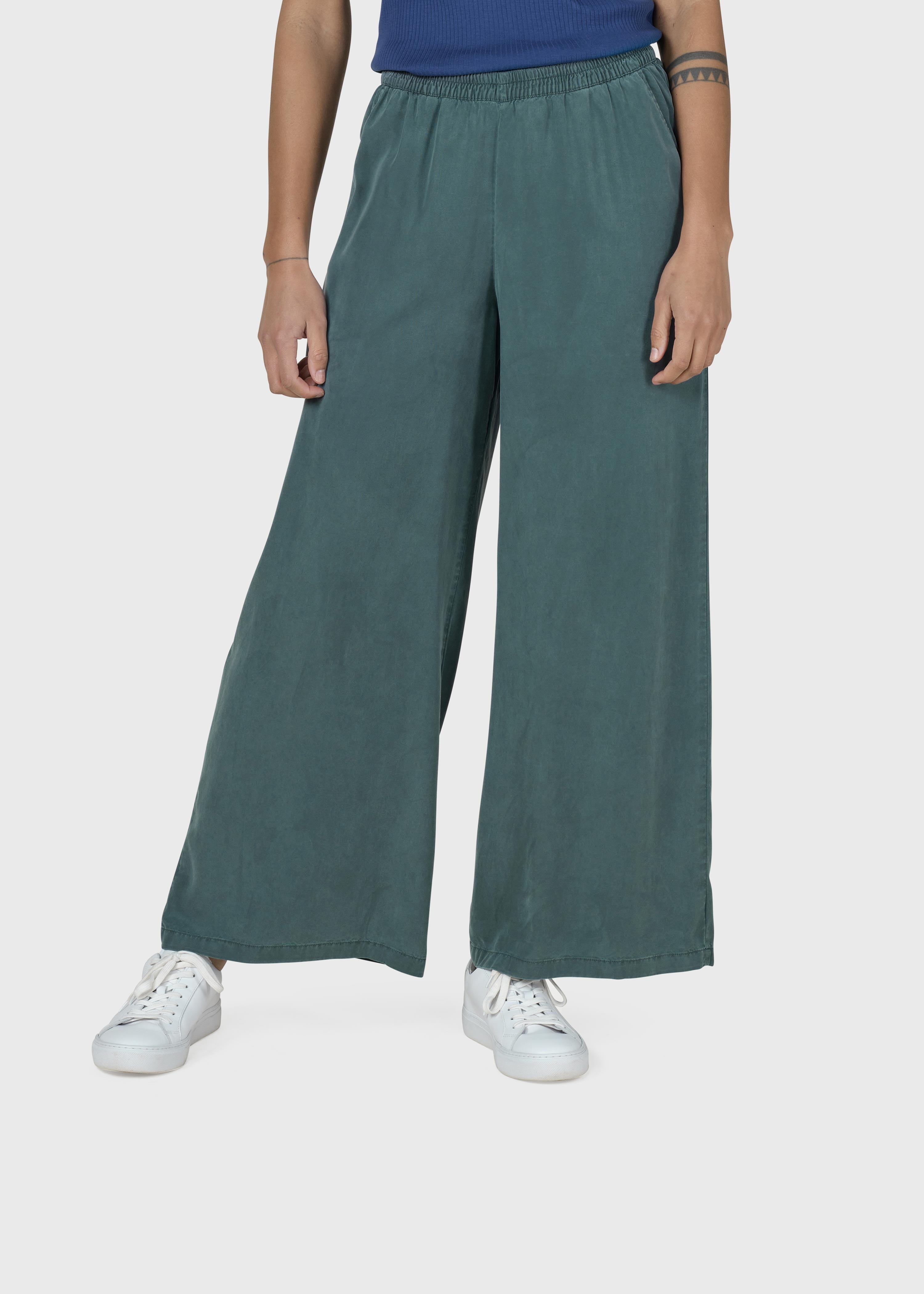 Pantalon Kaja Lyocell - Vert Mousse 