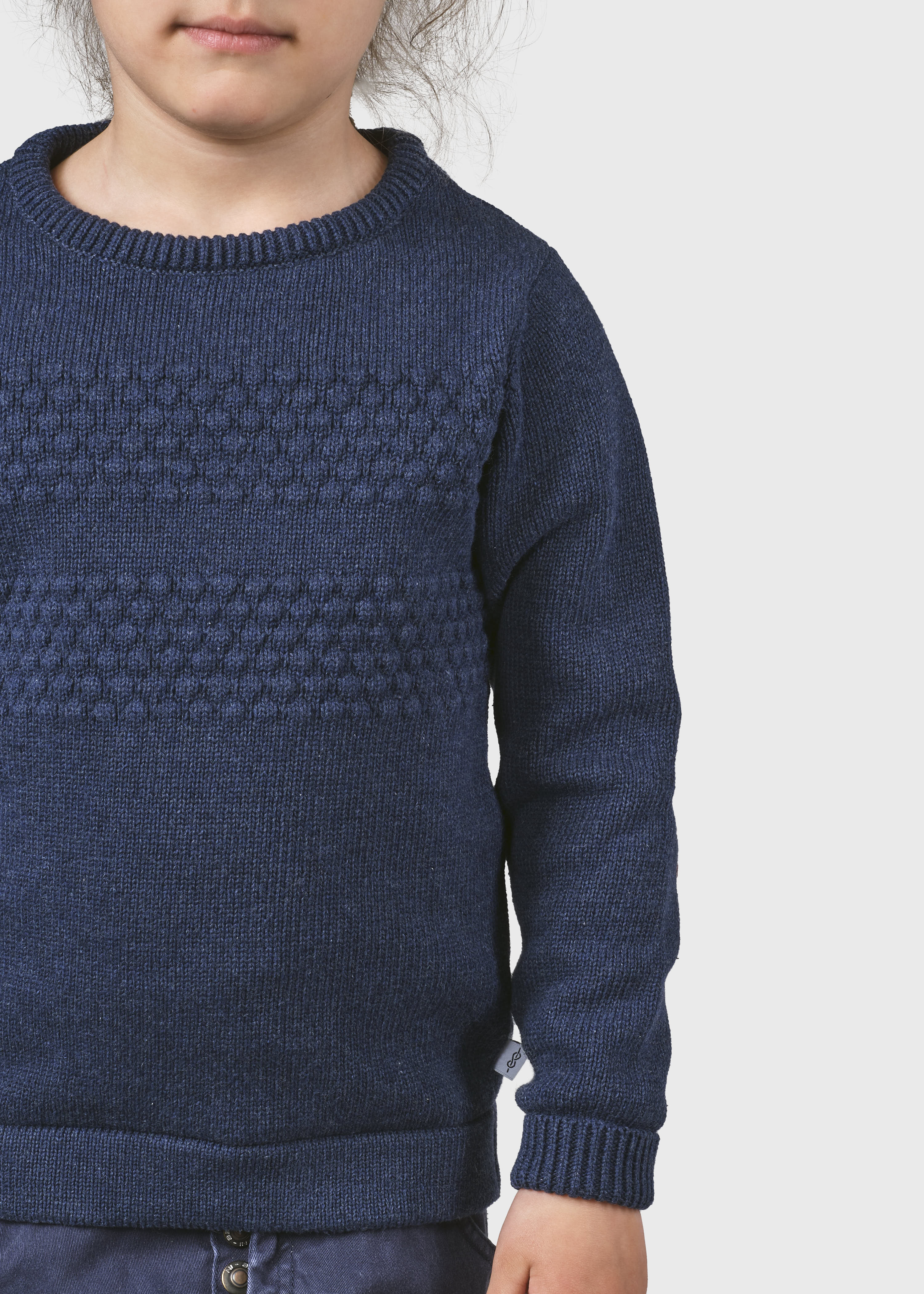 Kids Fisher Cotton Knit - Ocean
