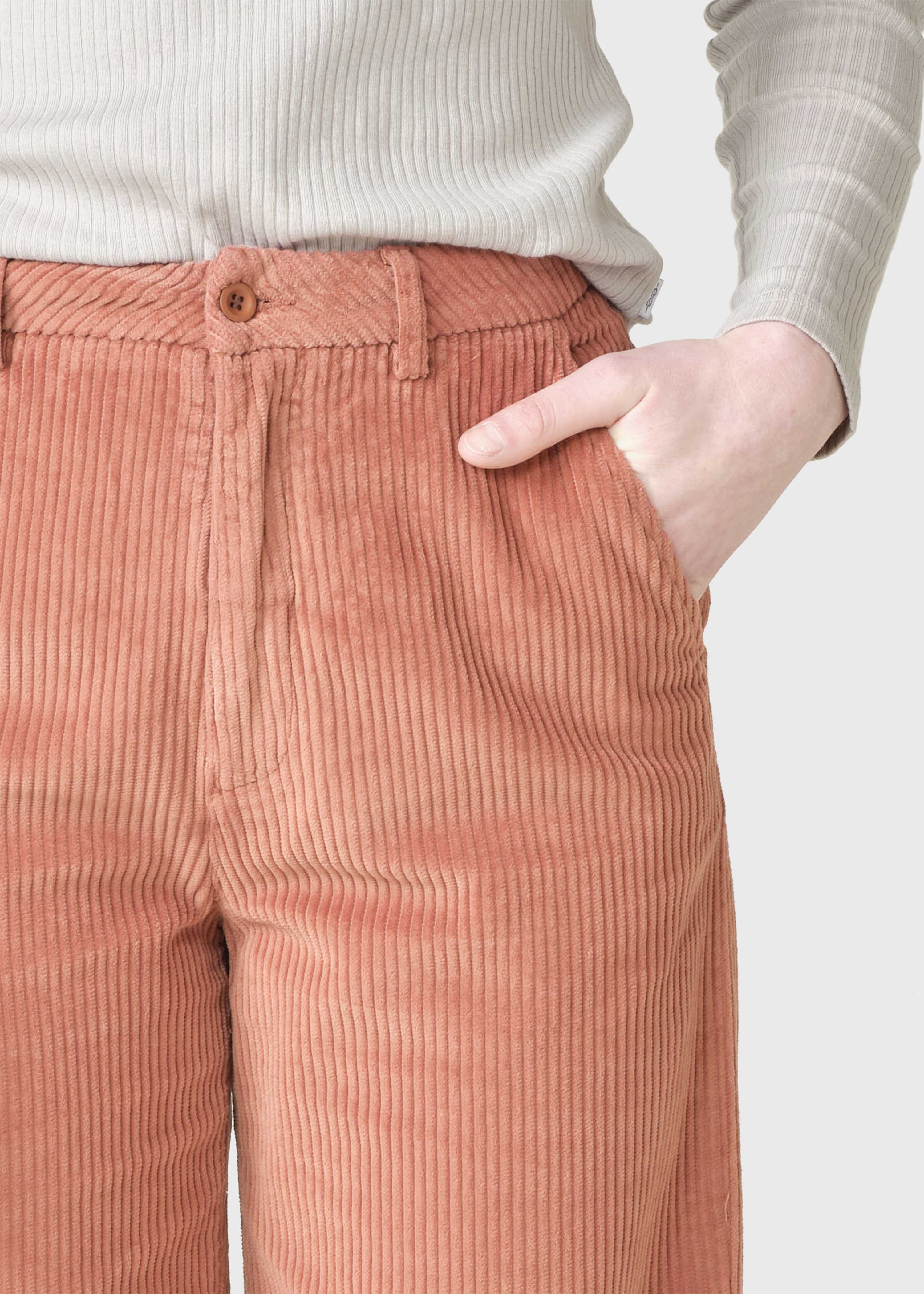 Lydia Jumbo Corduroy Pants - Burnt Sienna