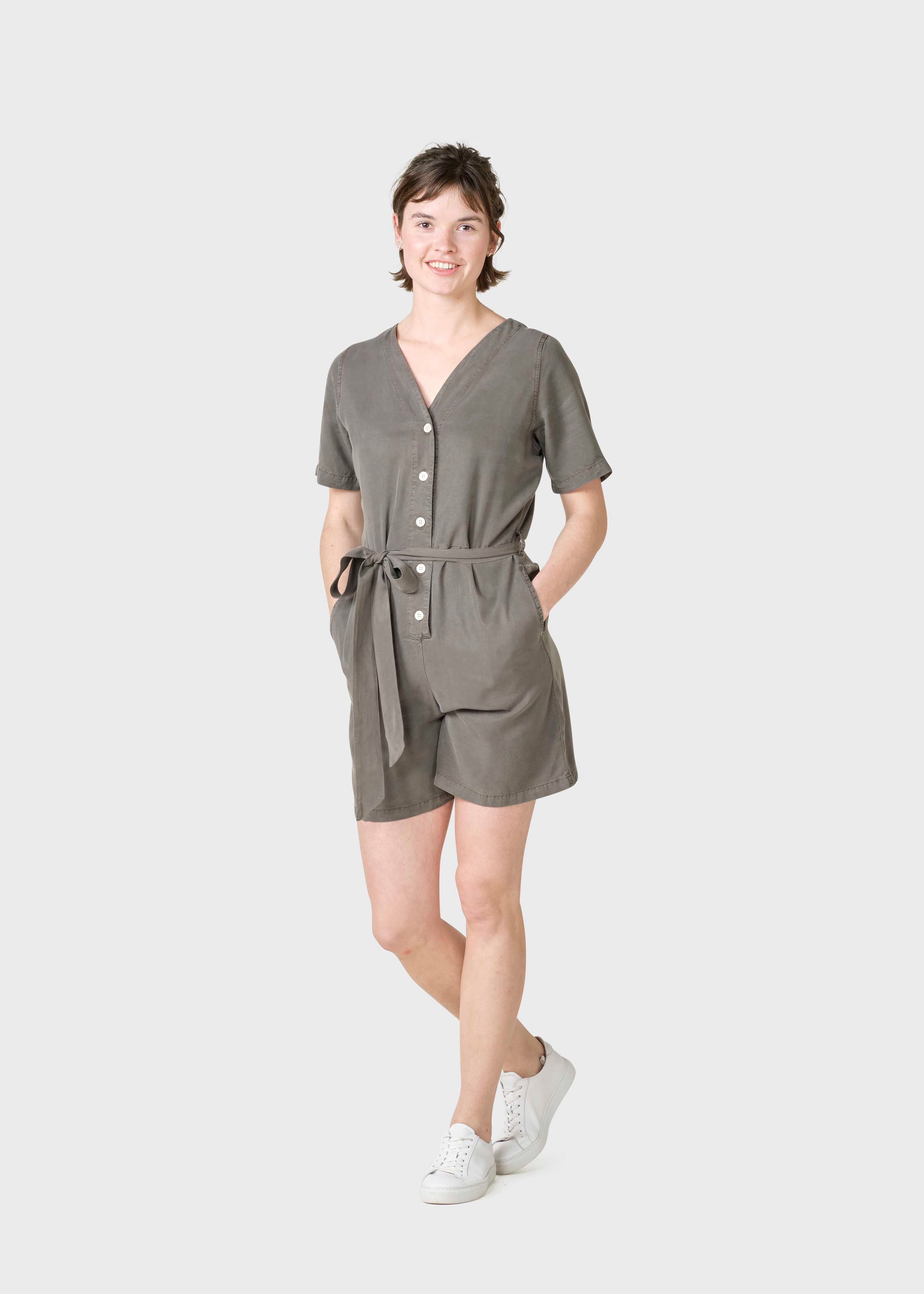 Marna Short Jumpsuit - Taupe