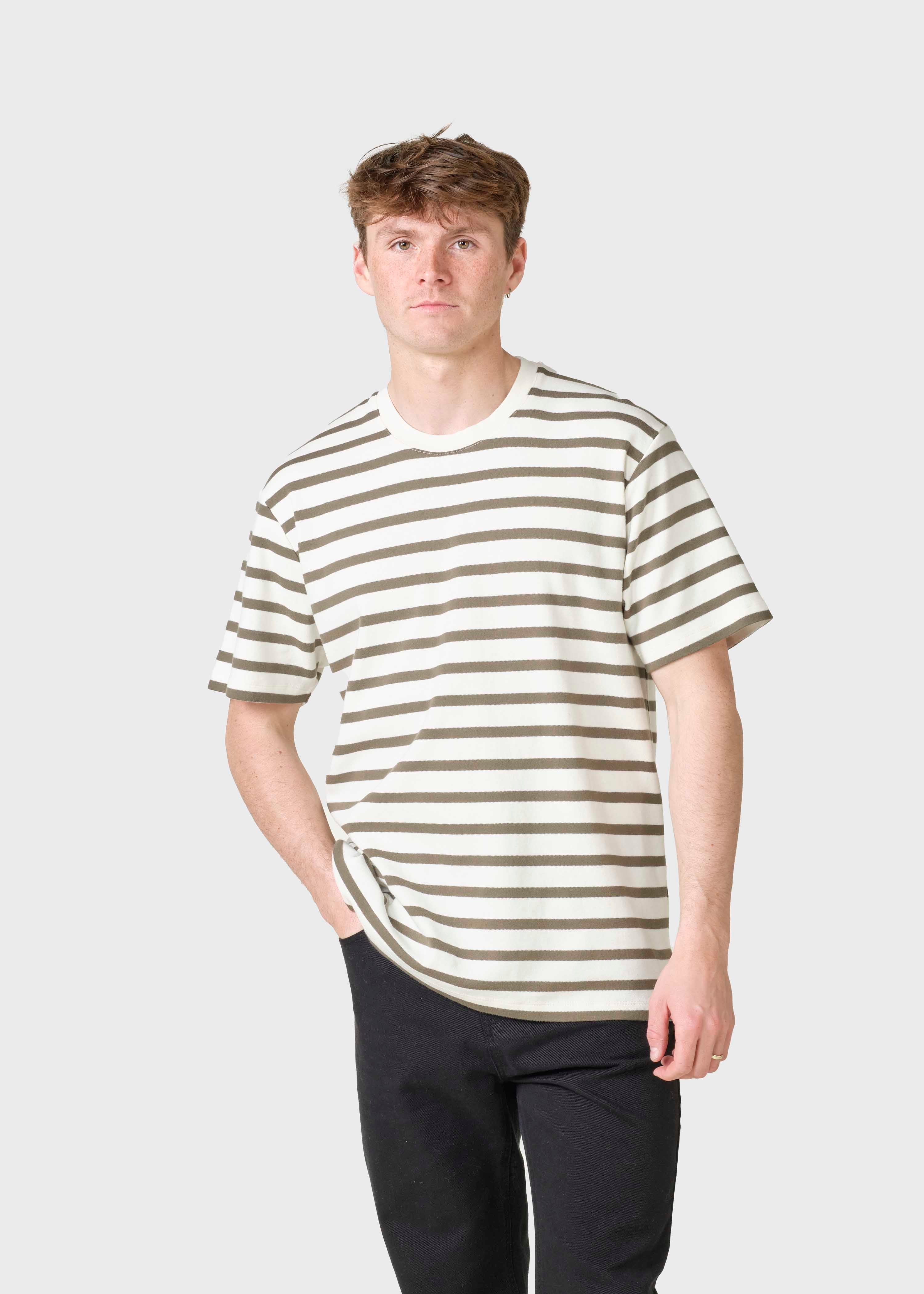 Mateo Tee - Cream/olive