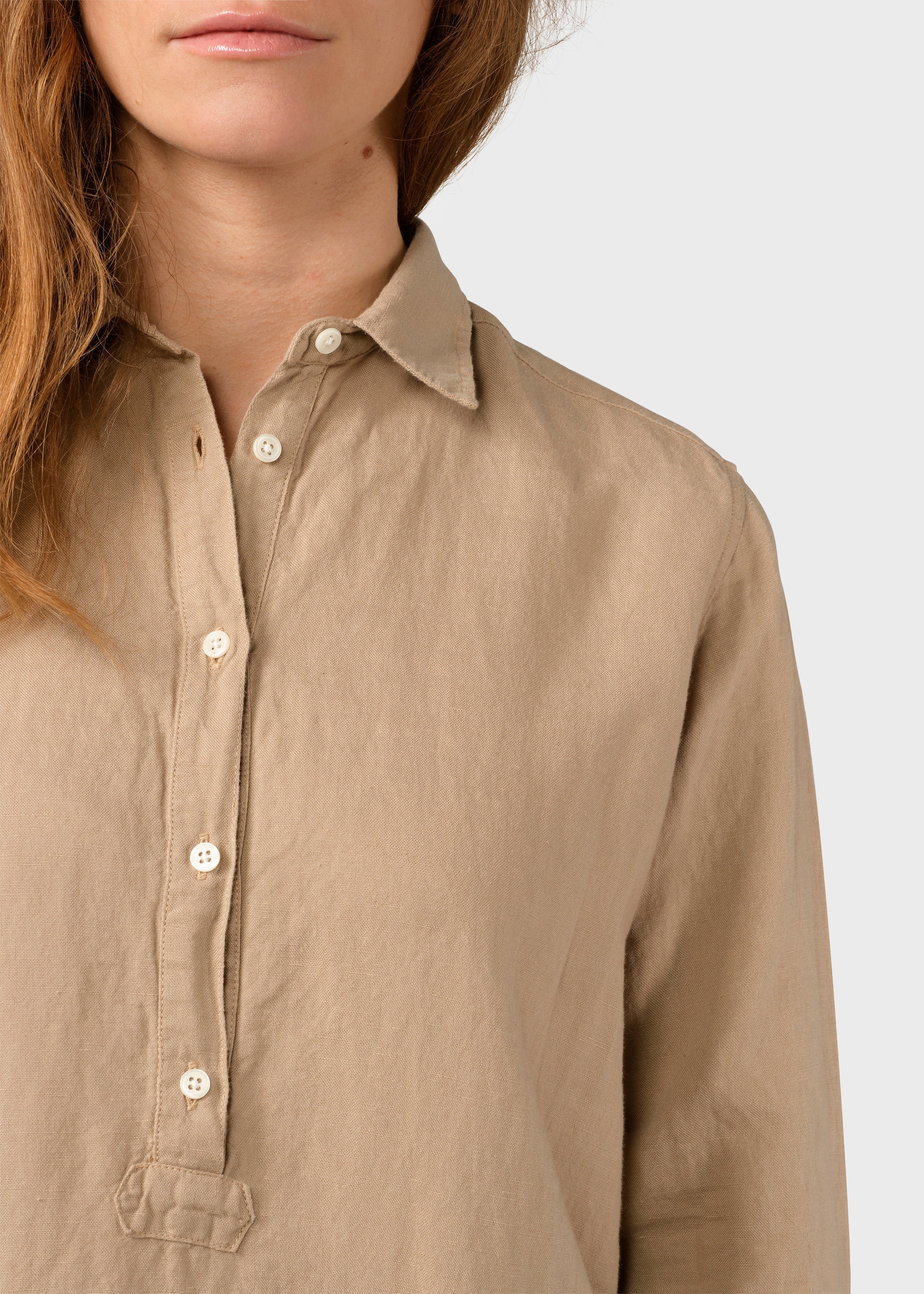 Mathilde Linen Shirt - Sand