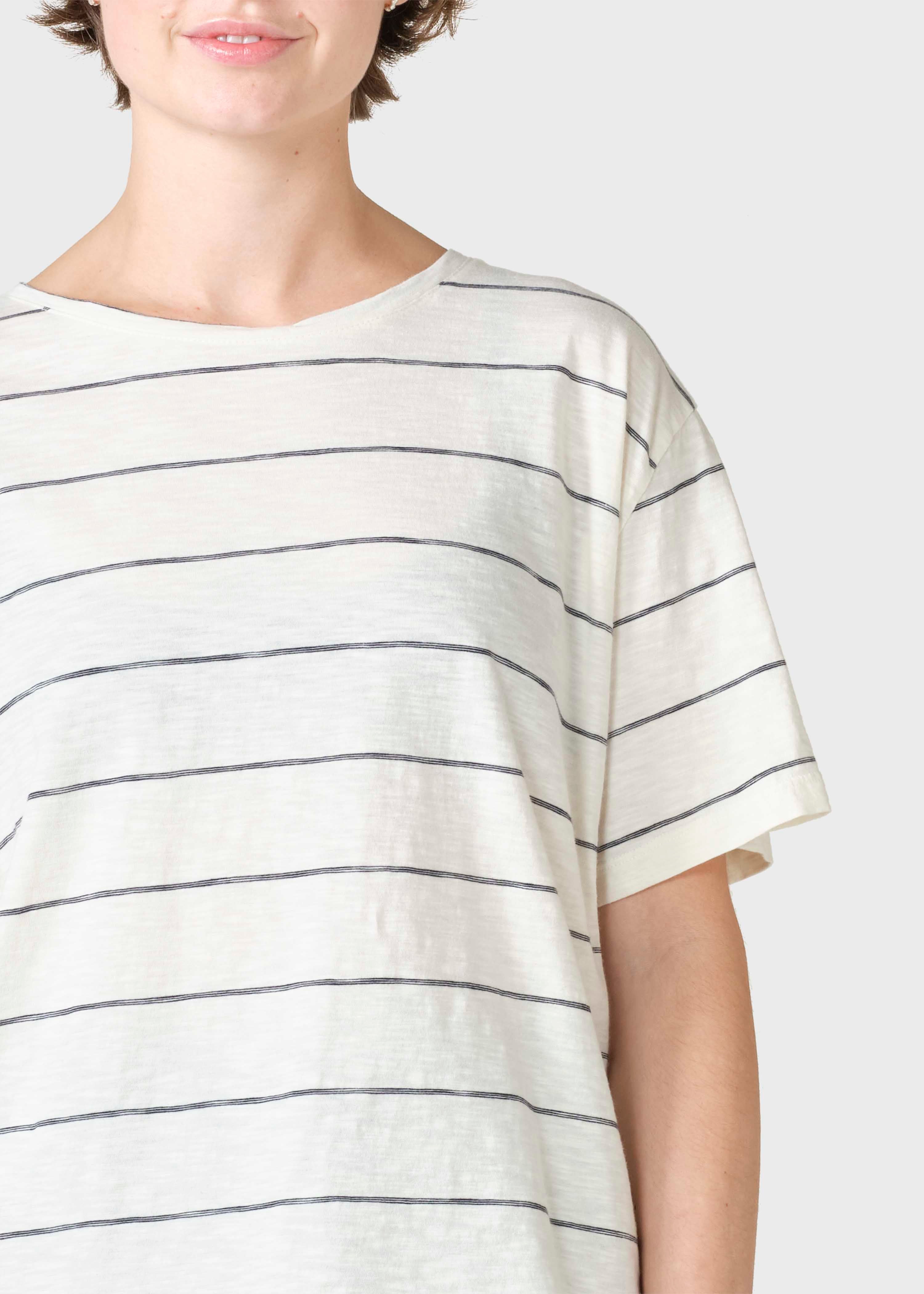 Megan Tee - Cream/navy