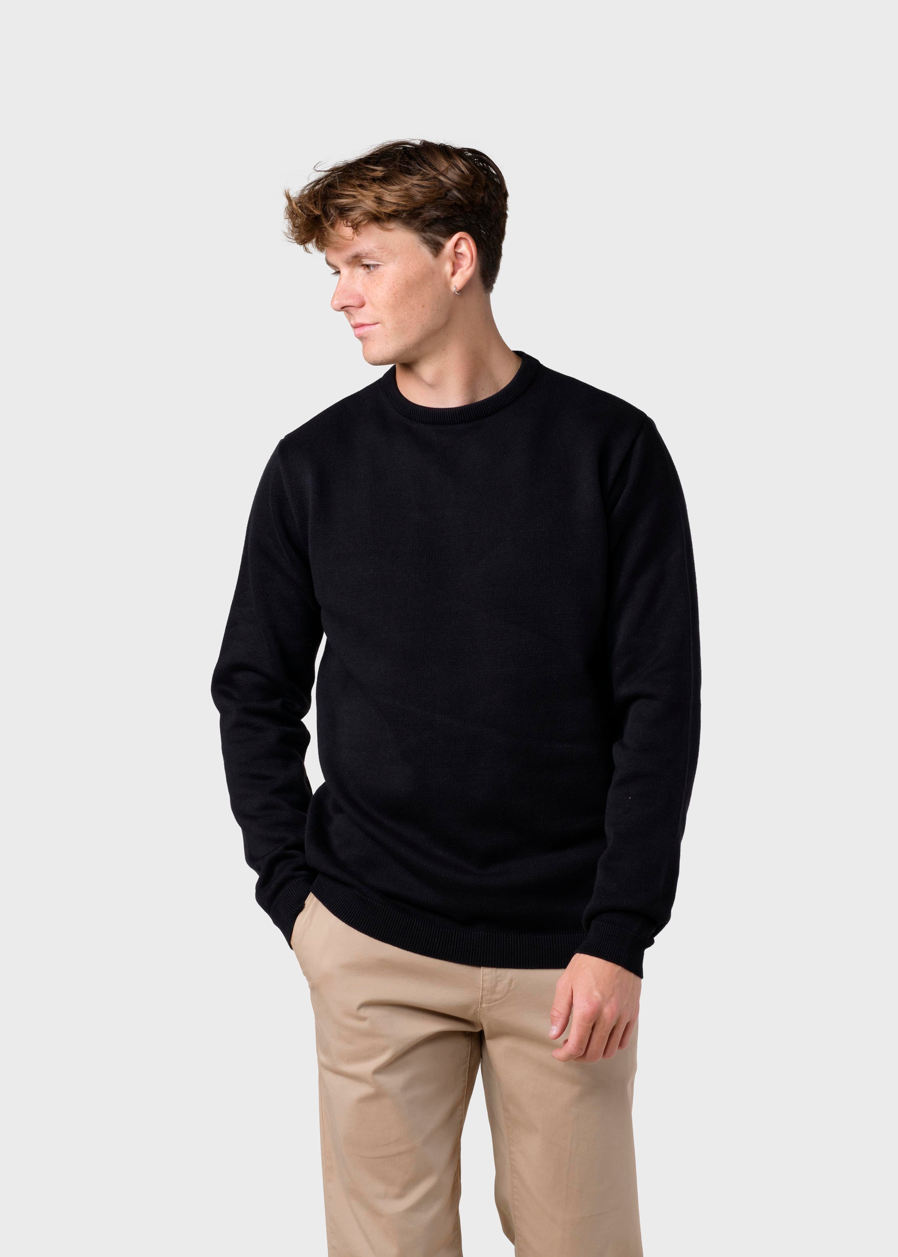 Mens Basic Cotton Knit - Black