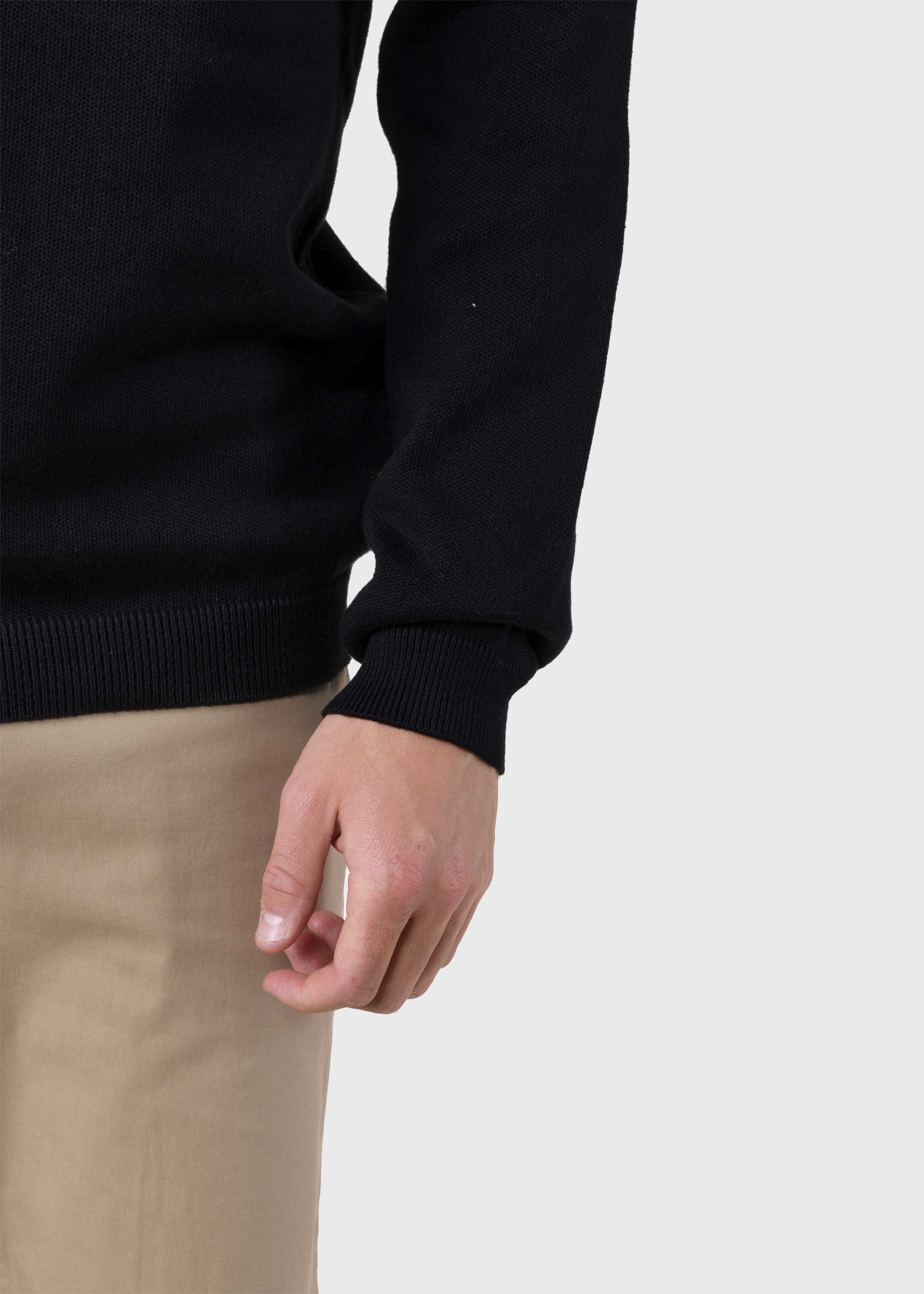 Mens Basic Cotton Knit - Black