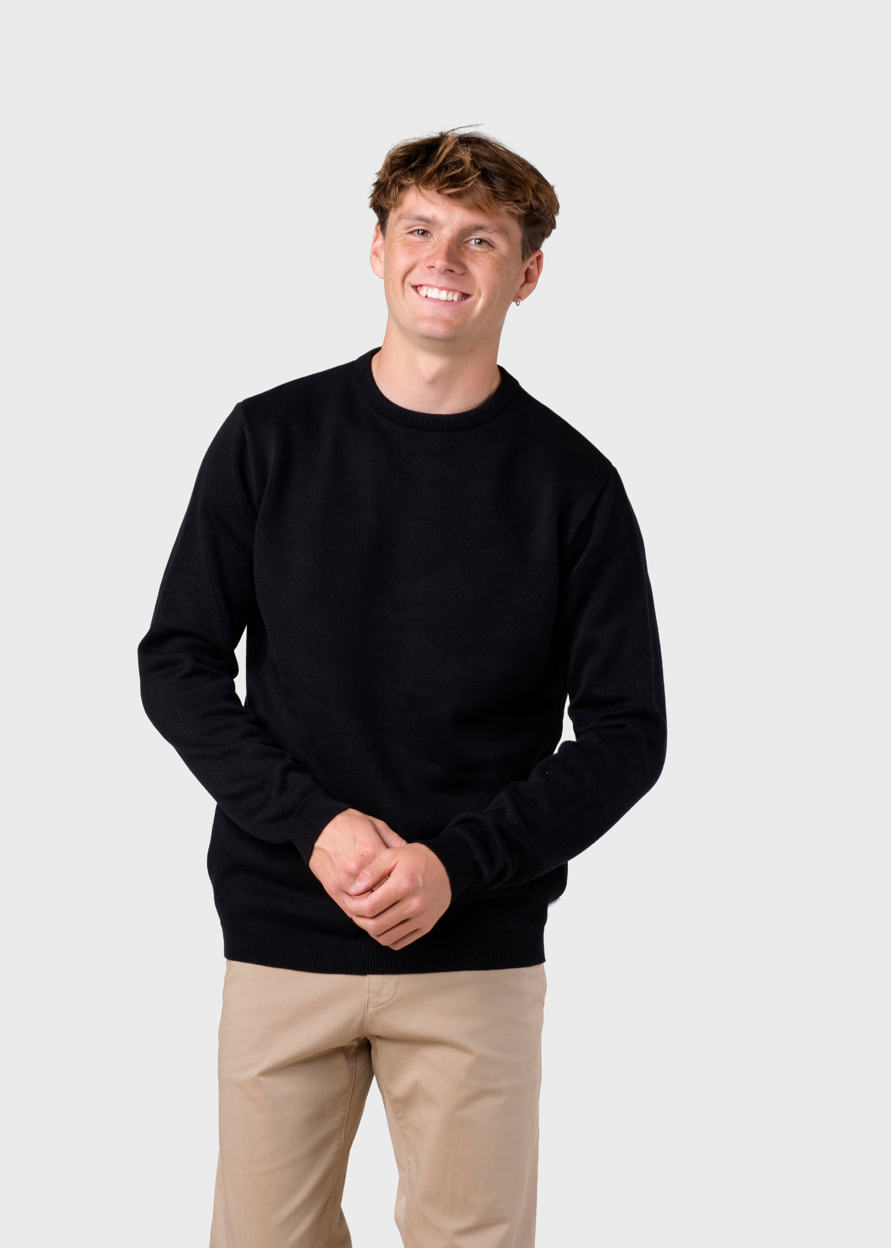 Mens Basic Cotton Knit - Black