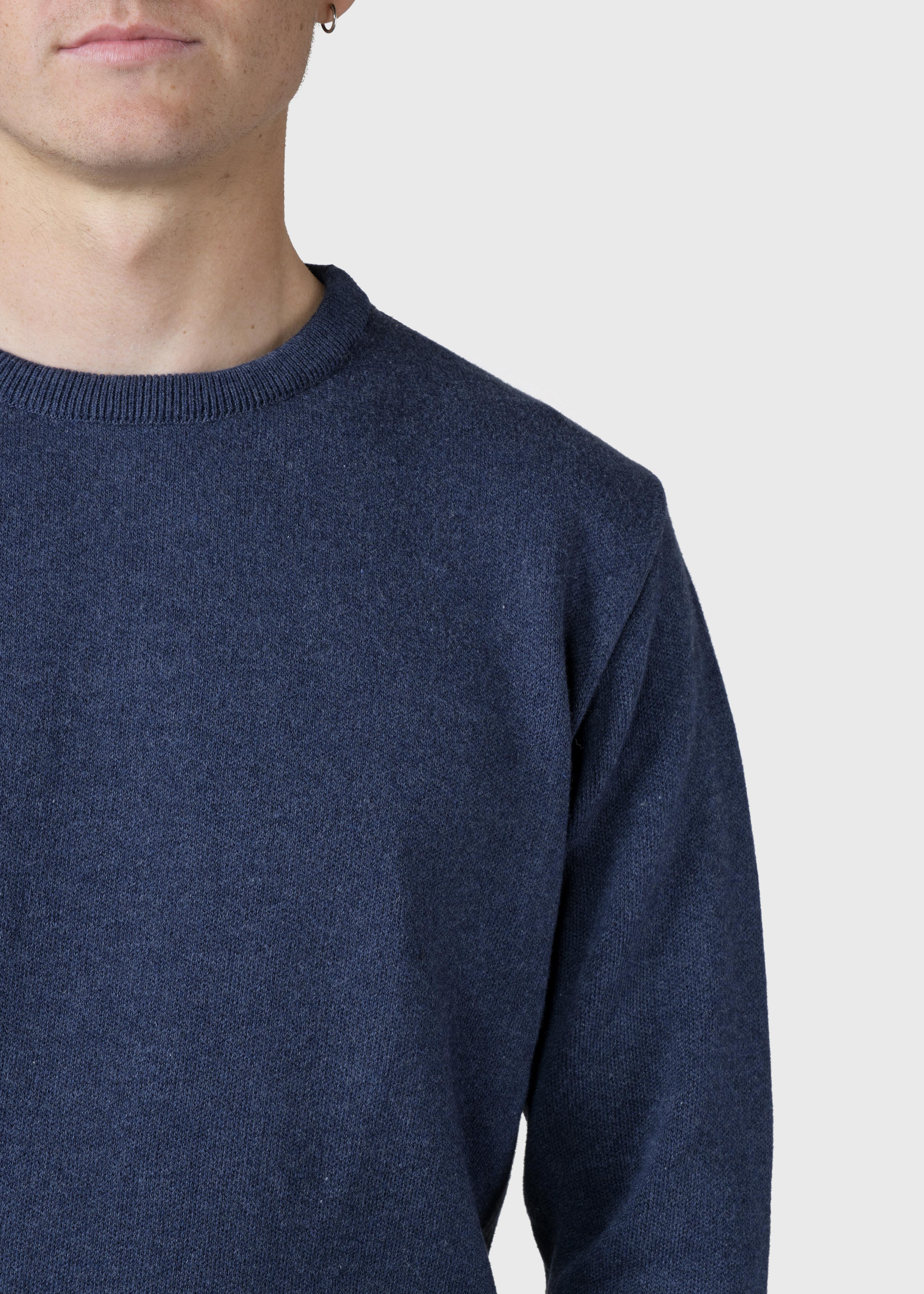 Mens Basic Cotton Knit - Deep Blue
