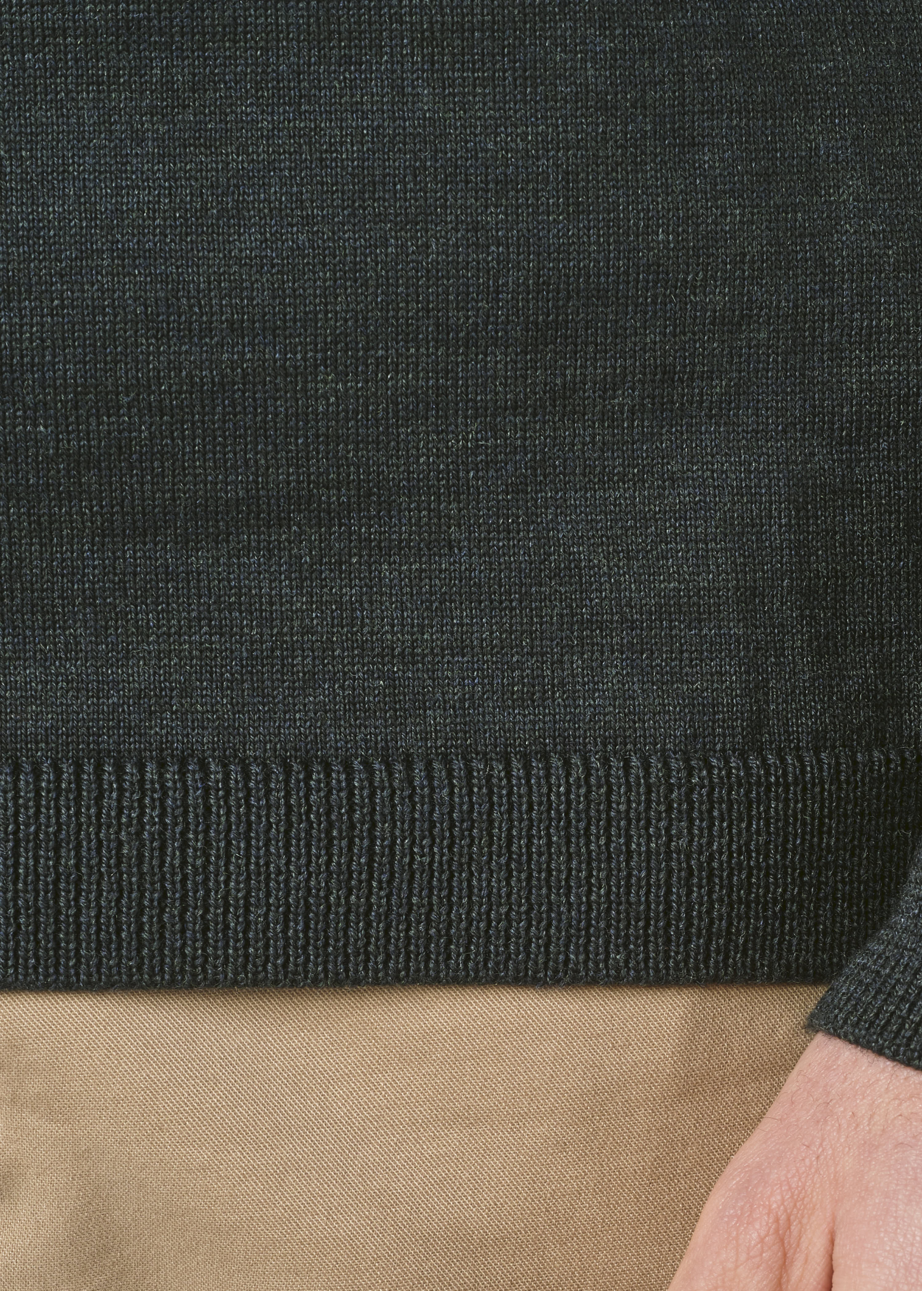 Mens Basic Merino Knit - Olive