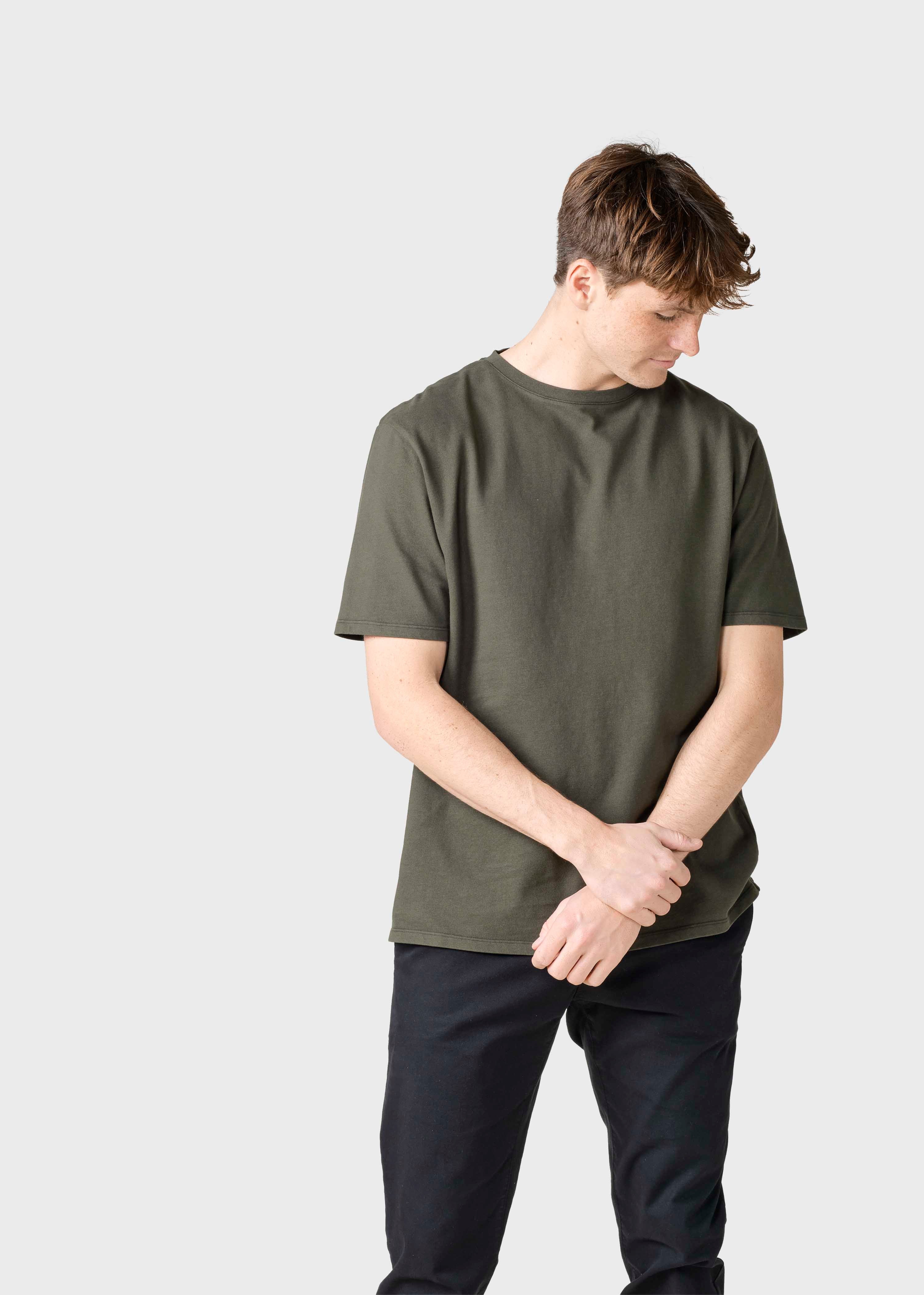 Mens Boxy Tee - Olive