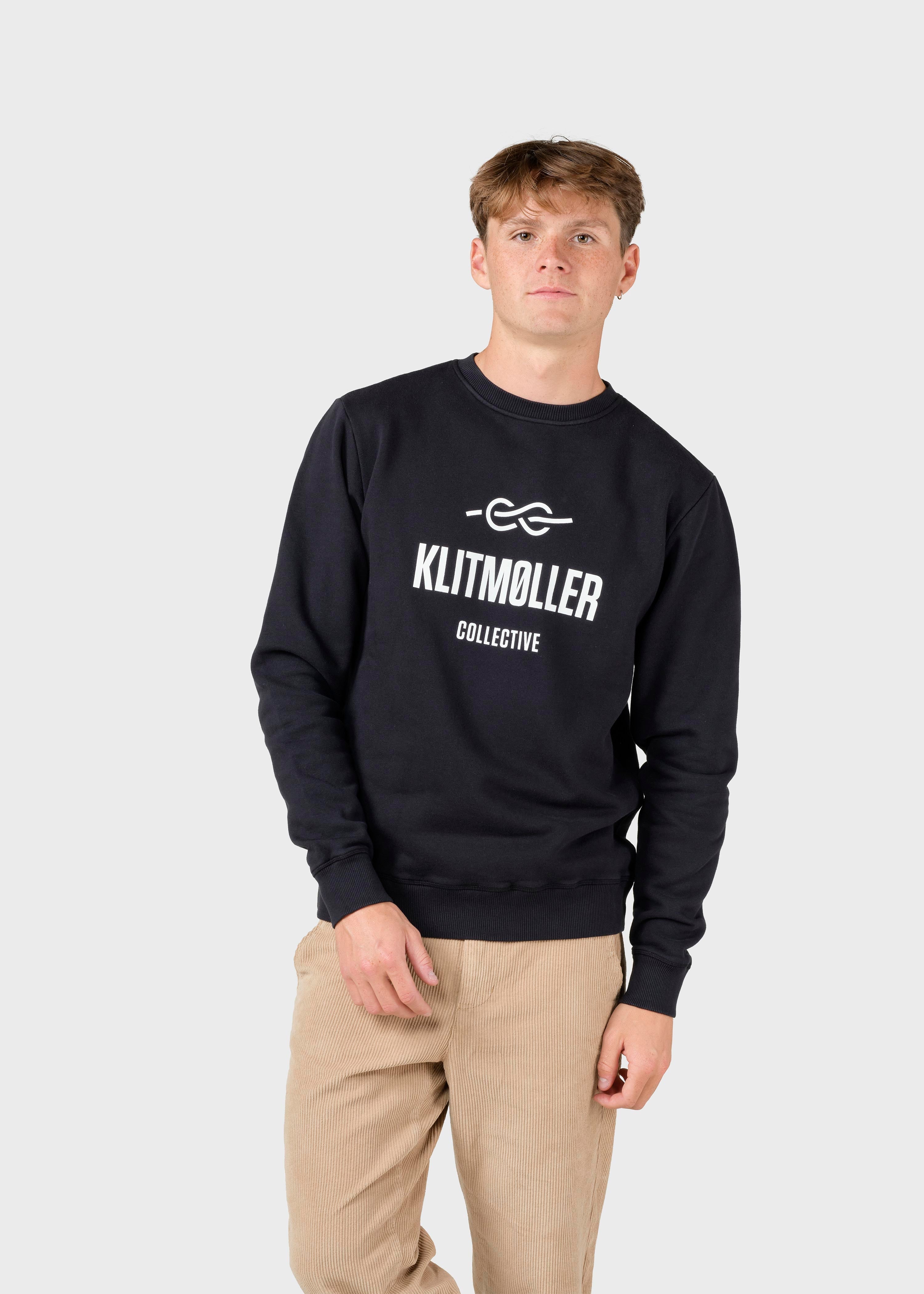 Mens Logo Crew - Black