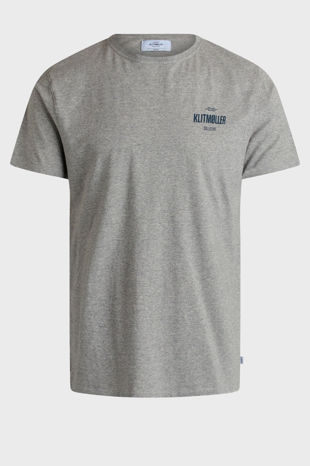 Mens Small Logo Tee - Grey Melange