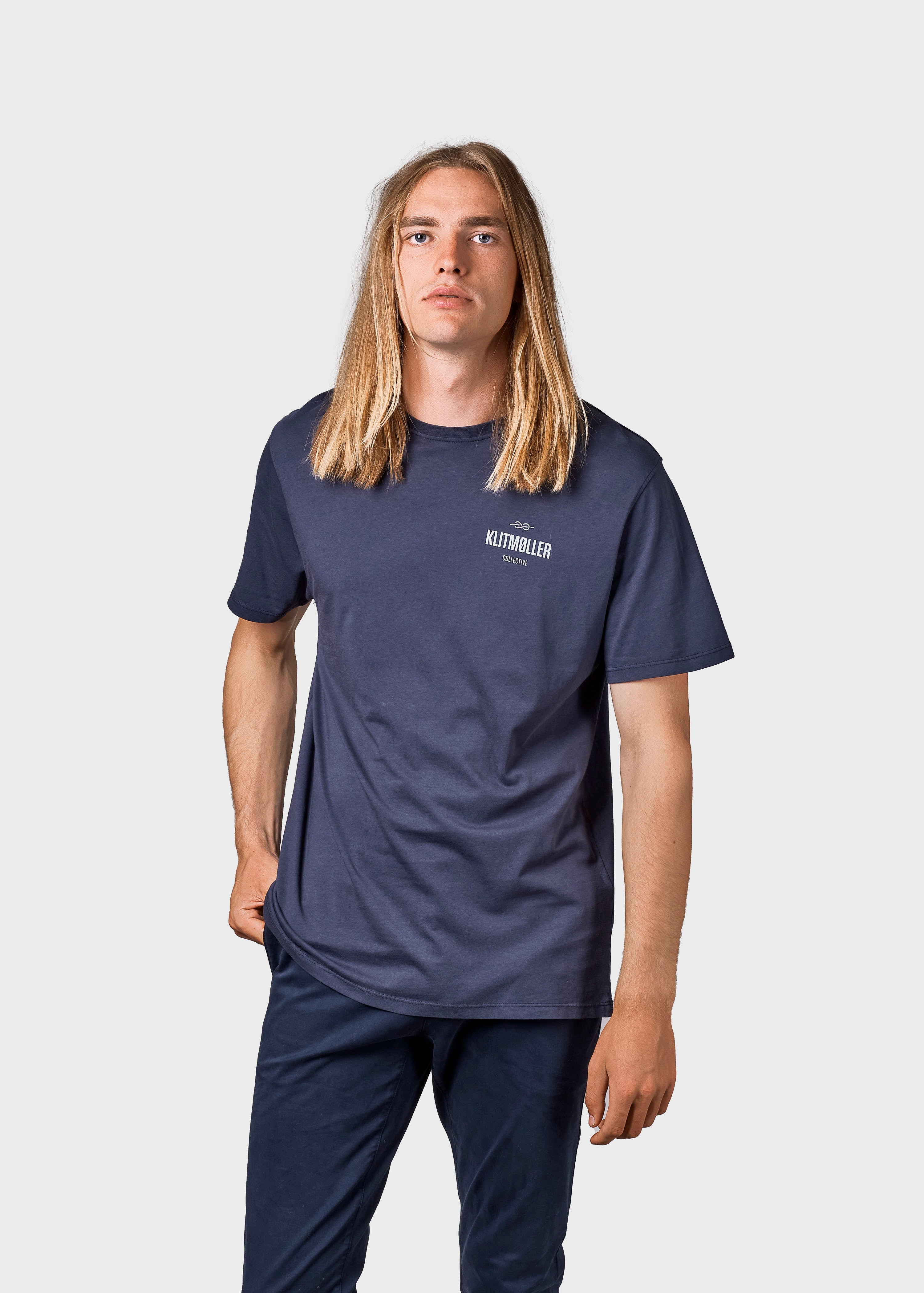 Mens Small Logo Tee - Navy