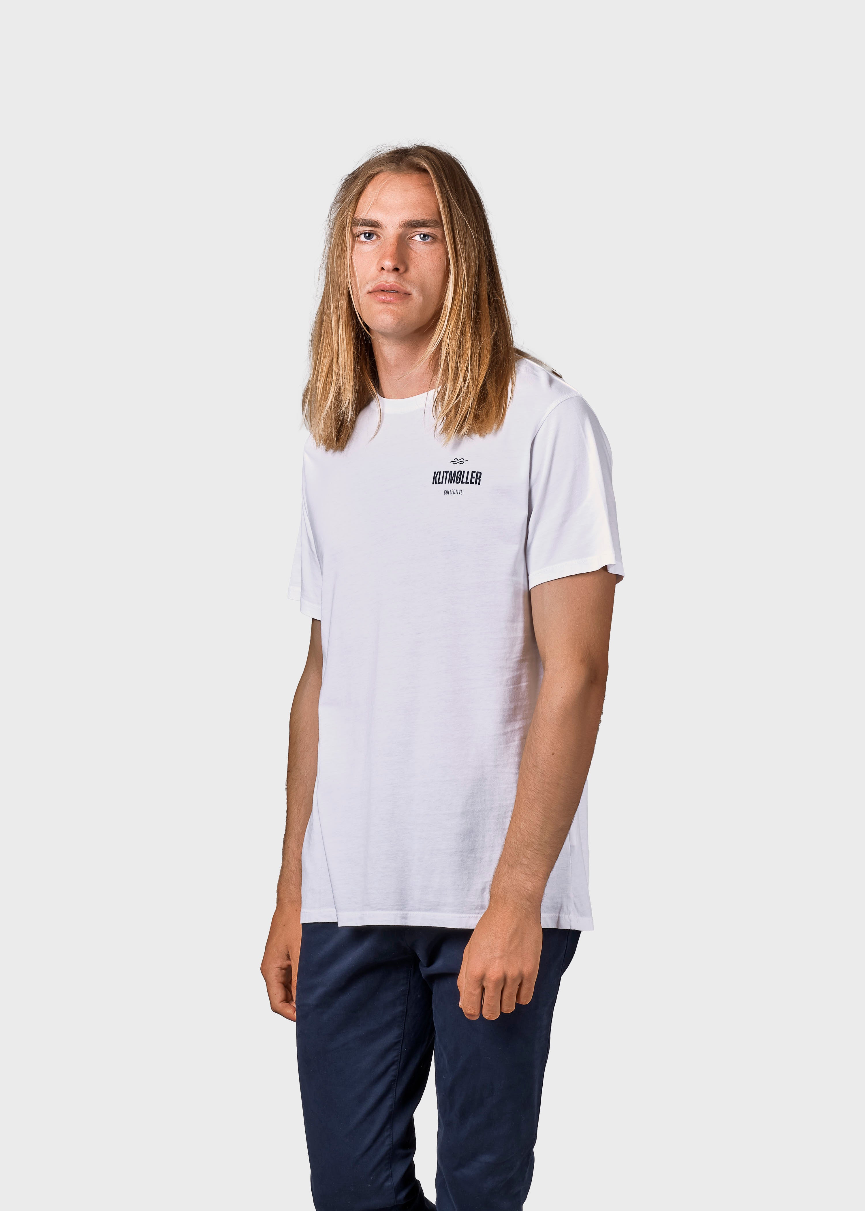 Mens Small Logo Tee - White