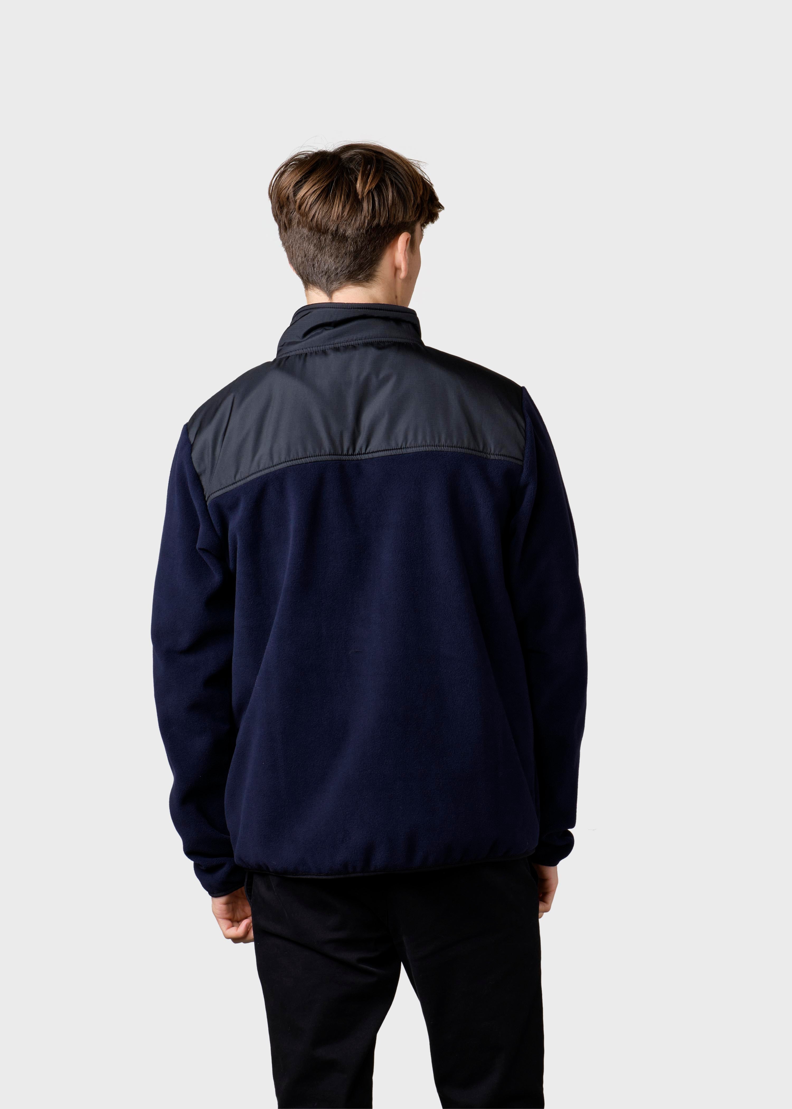 Midi Fleece Jacket - Black/navy