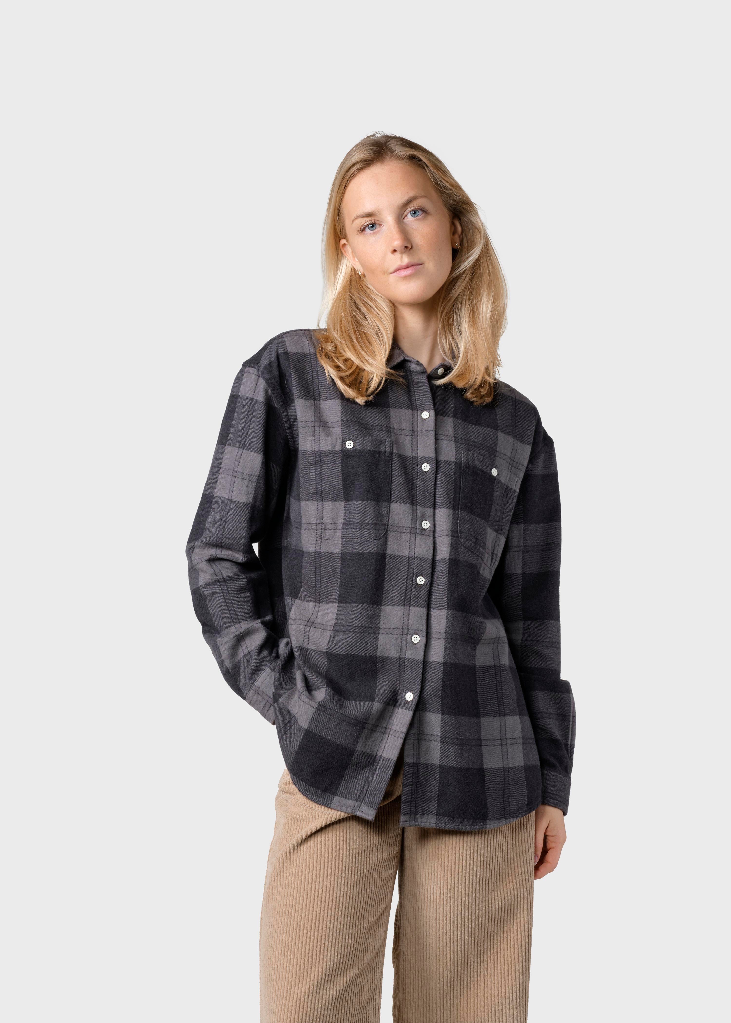 Mynthe Checked Shirt - Light Grey/black