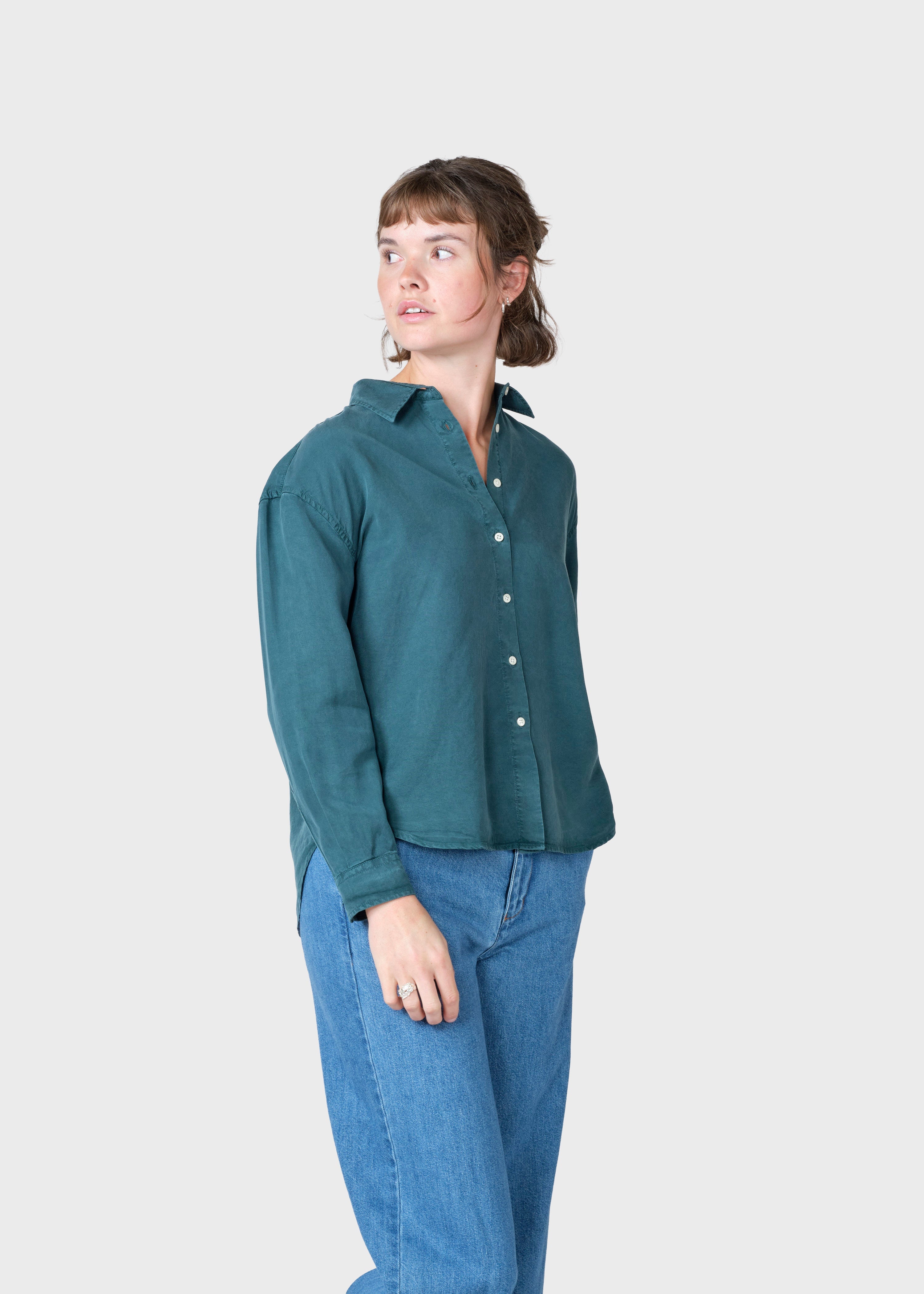 Ofelia Short Shirt - Moss Green