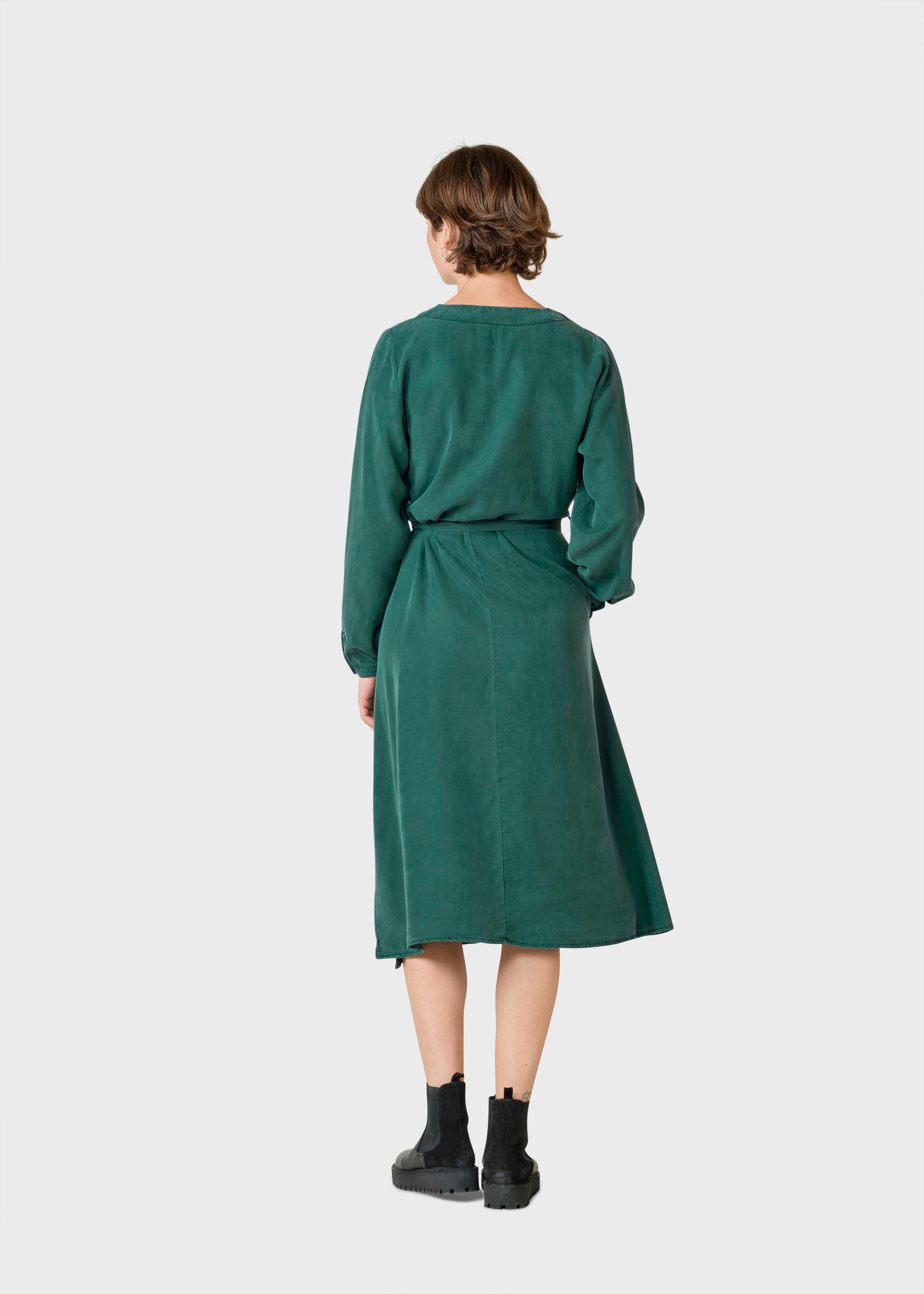 Pernille Ls Dress - Moss Green