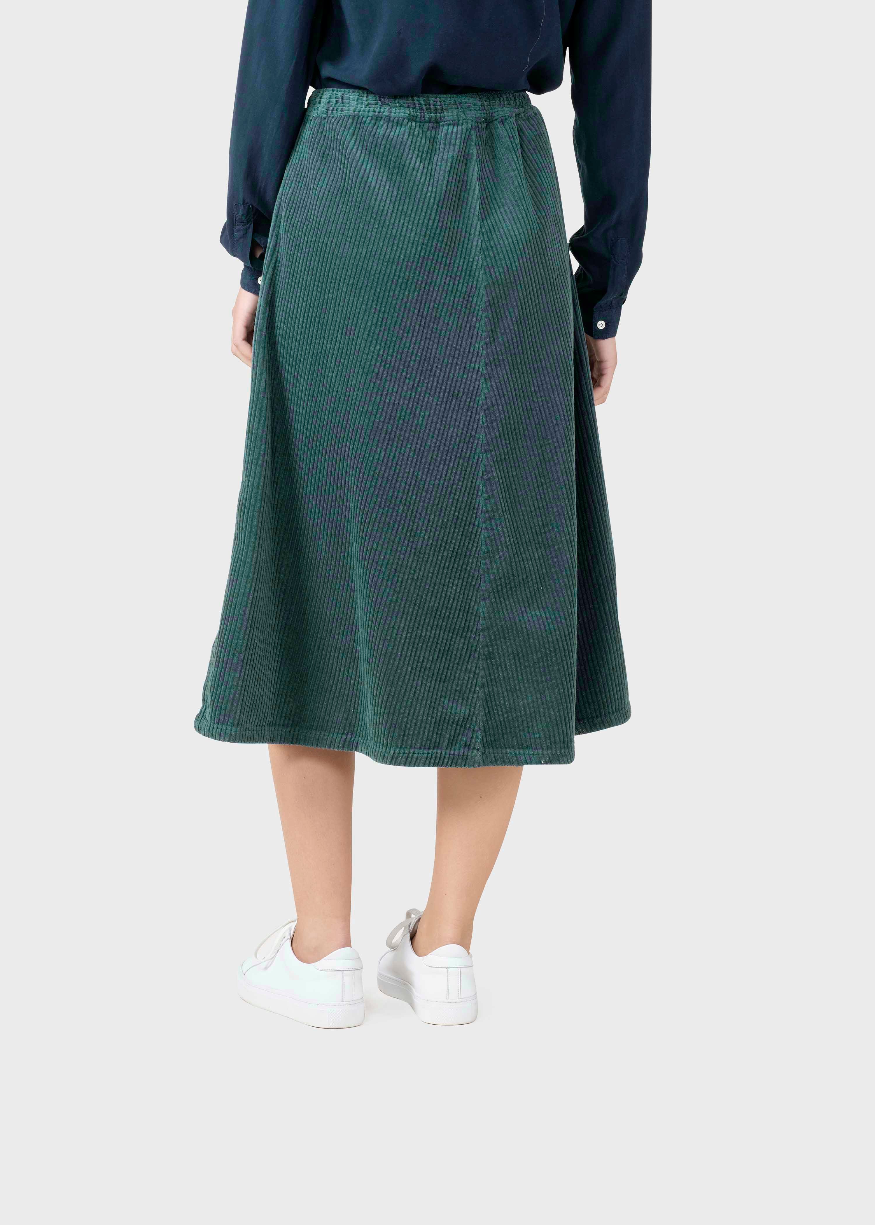 Ramona Cord Skirt - Moss Green